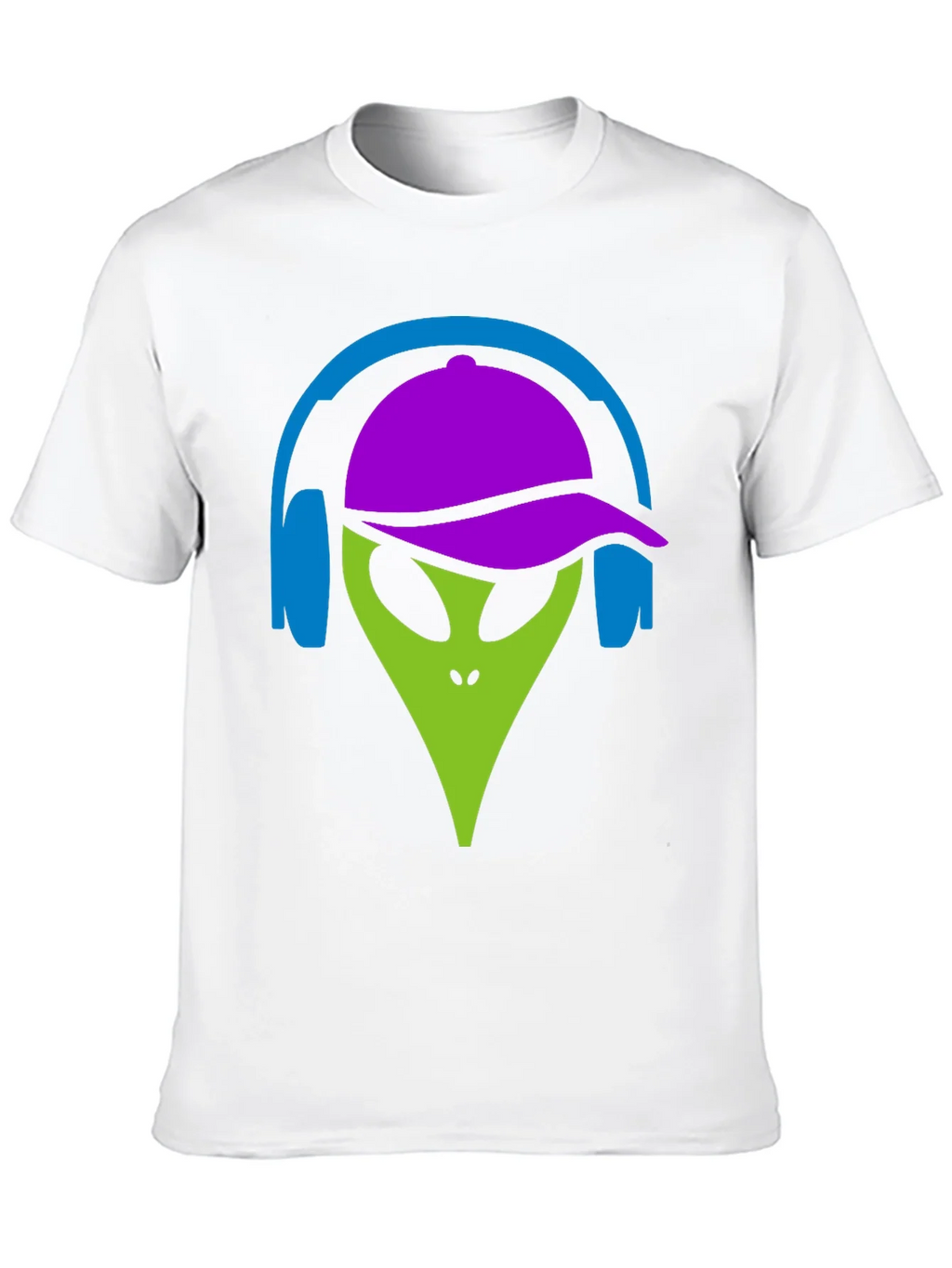 Cool Alien with Headphones Graphic Tee product image 9