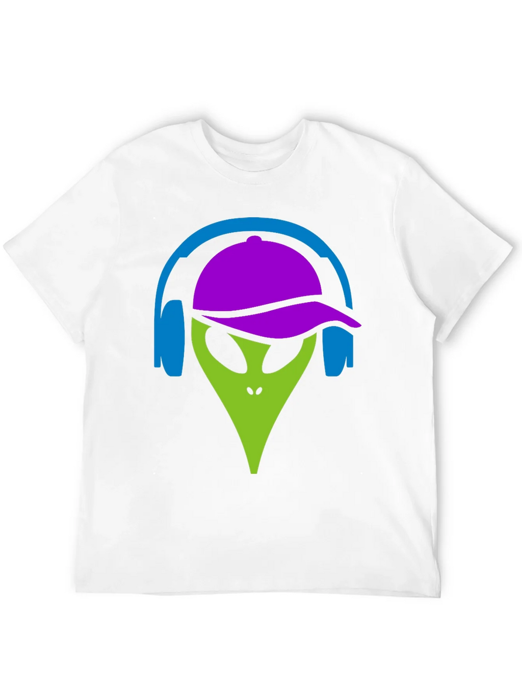 Cool Alien with Headphones Graphic Tee product image 11