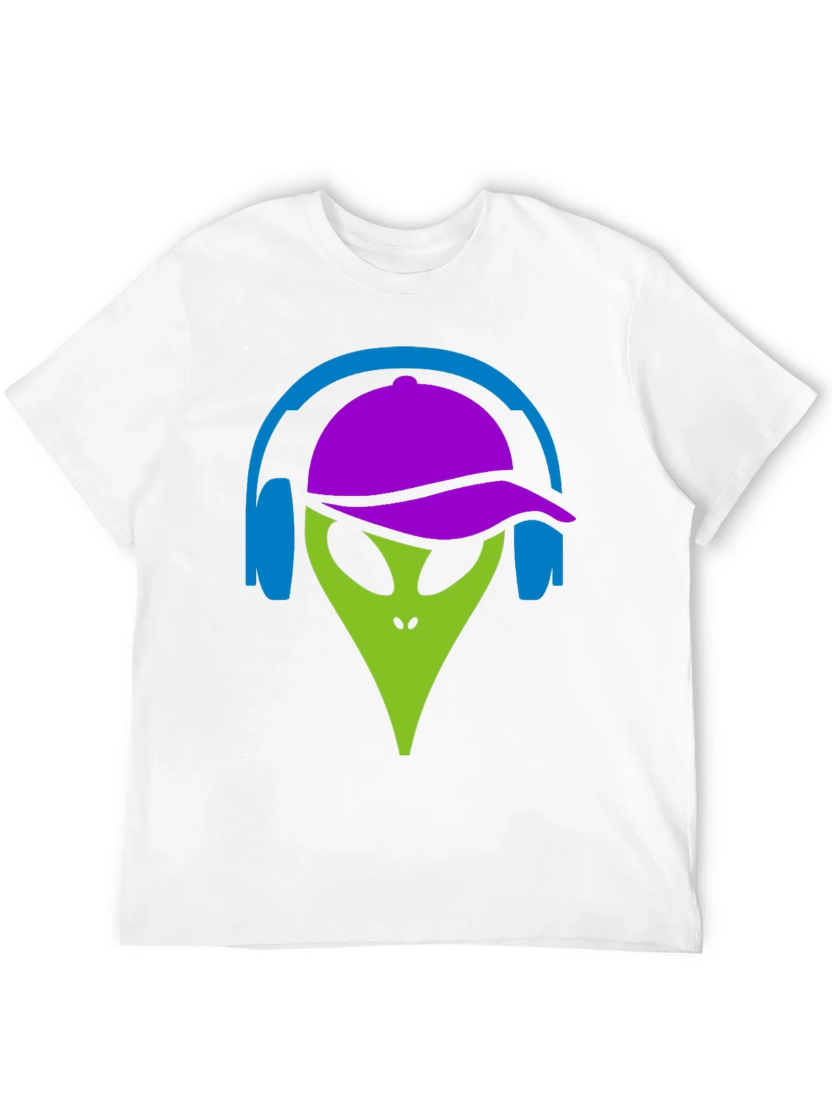 Cool Alien with Headphones Graphic Tee product image 11