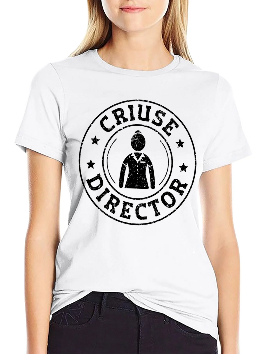 Cruise Director Graphic Tee - Black Cotton Blend T-Shirt product image 8