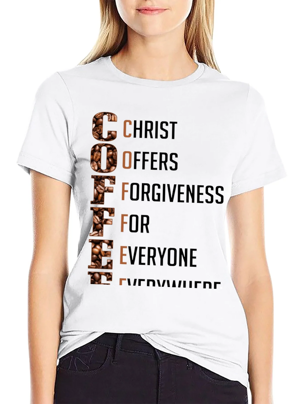 Coffee Christian T-Shirt: Christ Offers Forgiveness product image 8