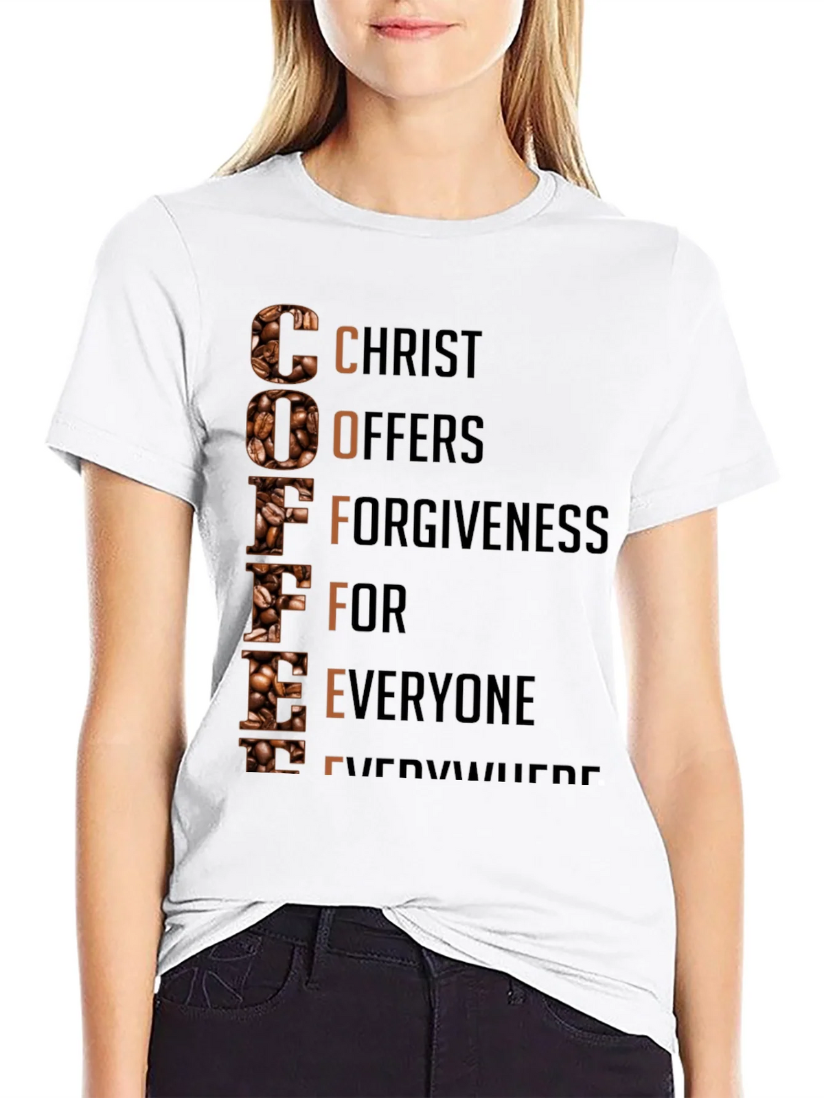 Coffee Christian T-Shirt: Christ Offers Forgiveness product image 8