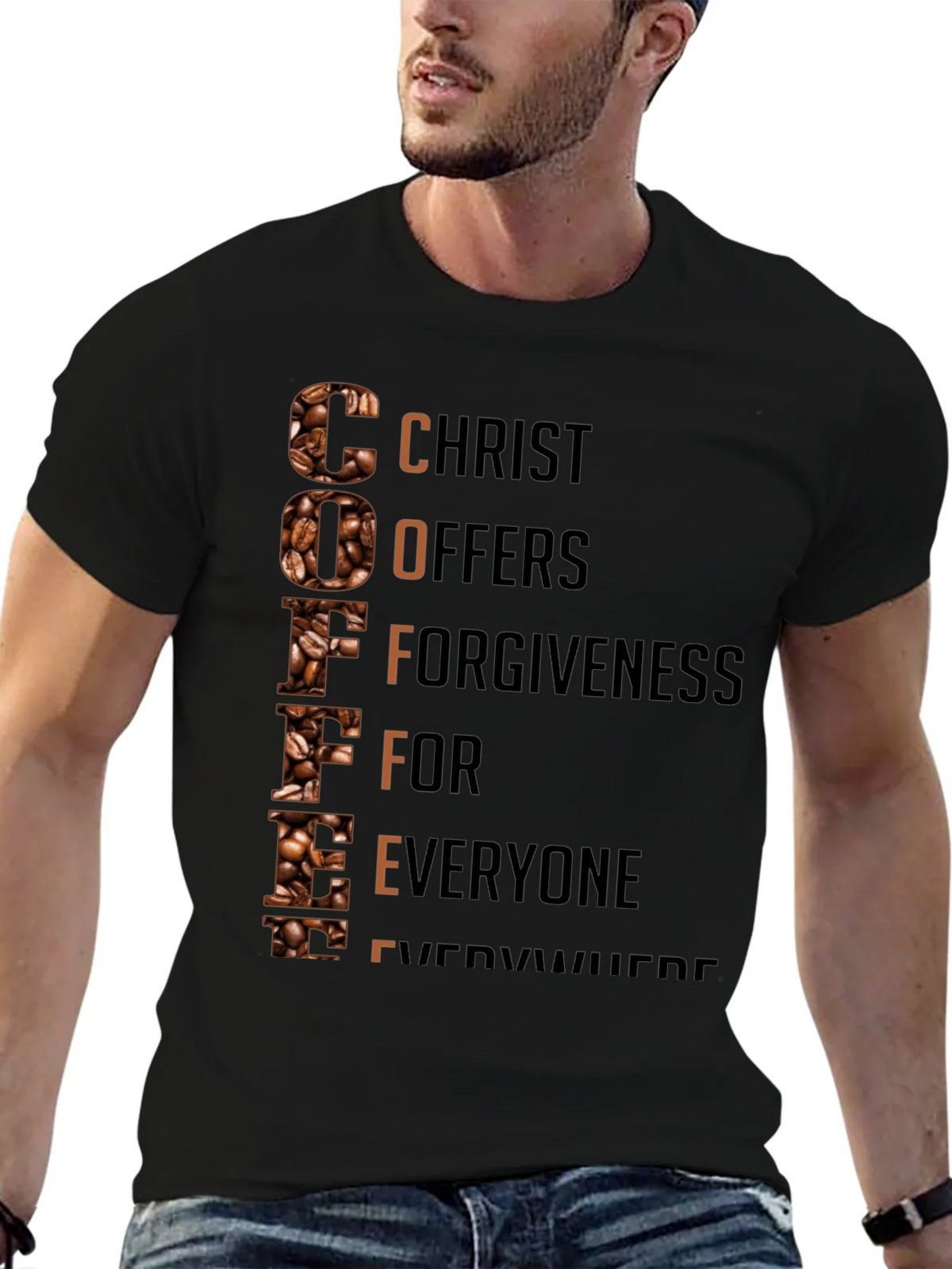 Coffee Christian T-Shirt: Christ Offers Forgiveness product image 6