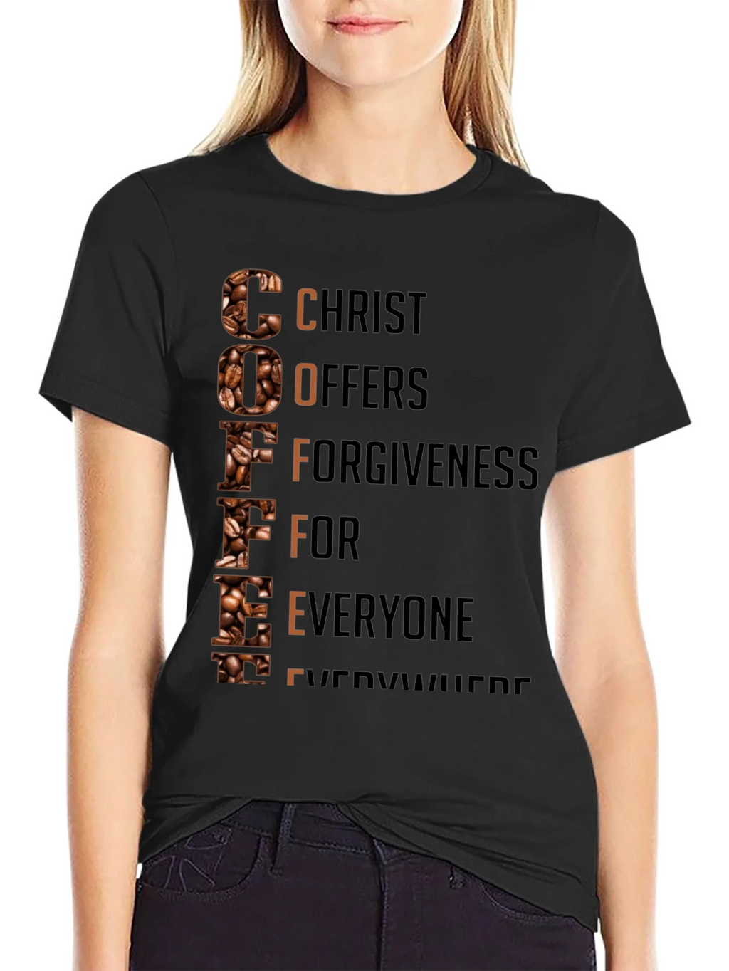 Coffee Christian T-Shirt: Christ Offers Forgiveness product image 2