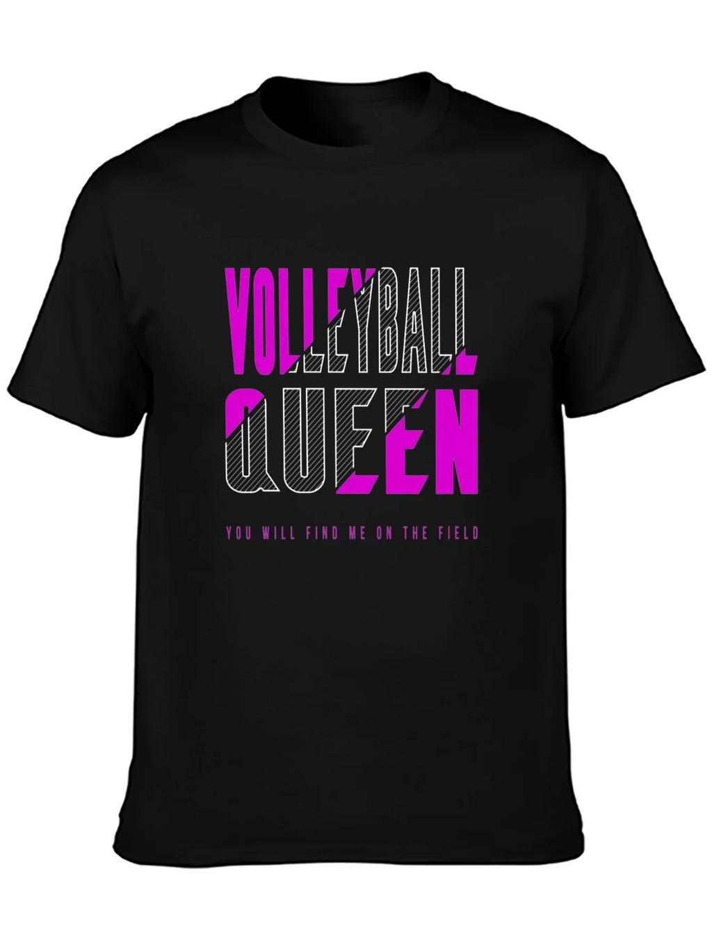 Volleyball Queen Graphic Tee - Play Hard Rule the Court! product image 3