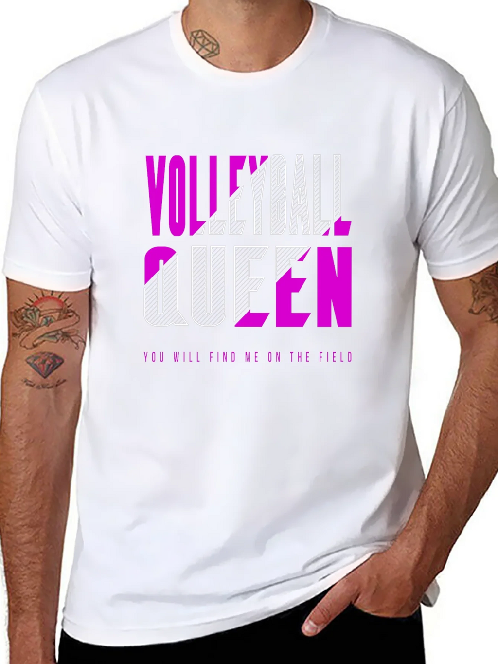 Volleyball Queen Graphic Tee - Play Hard Rule the Court! product image 7