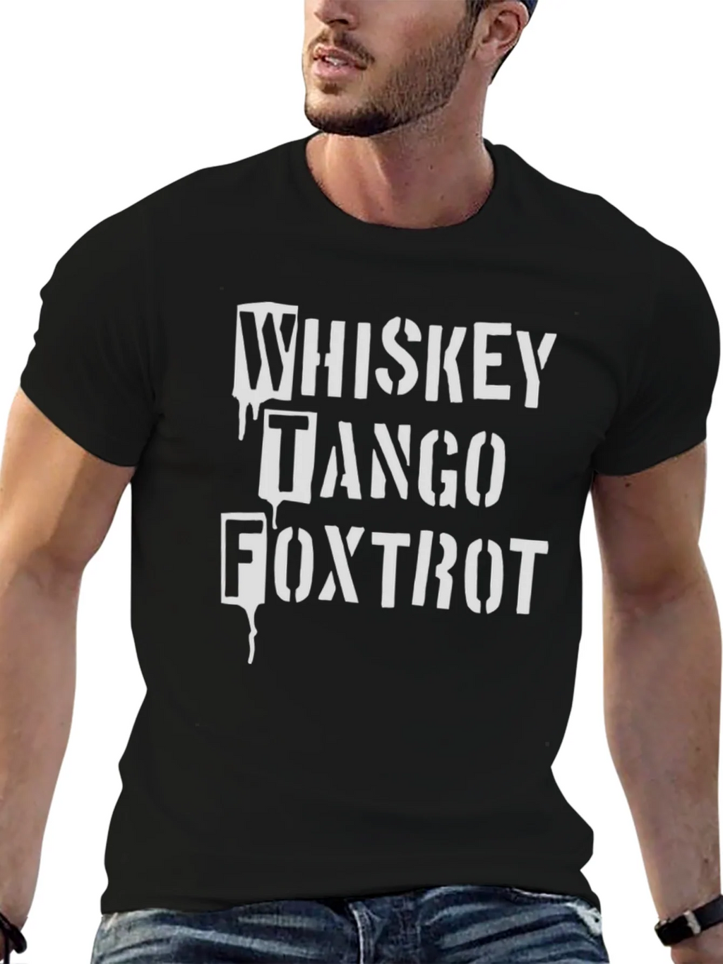 Whiskey Tango Foxtrot Black T-Shirt product image 6
