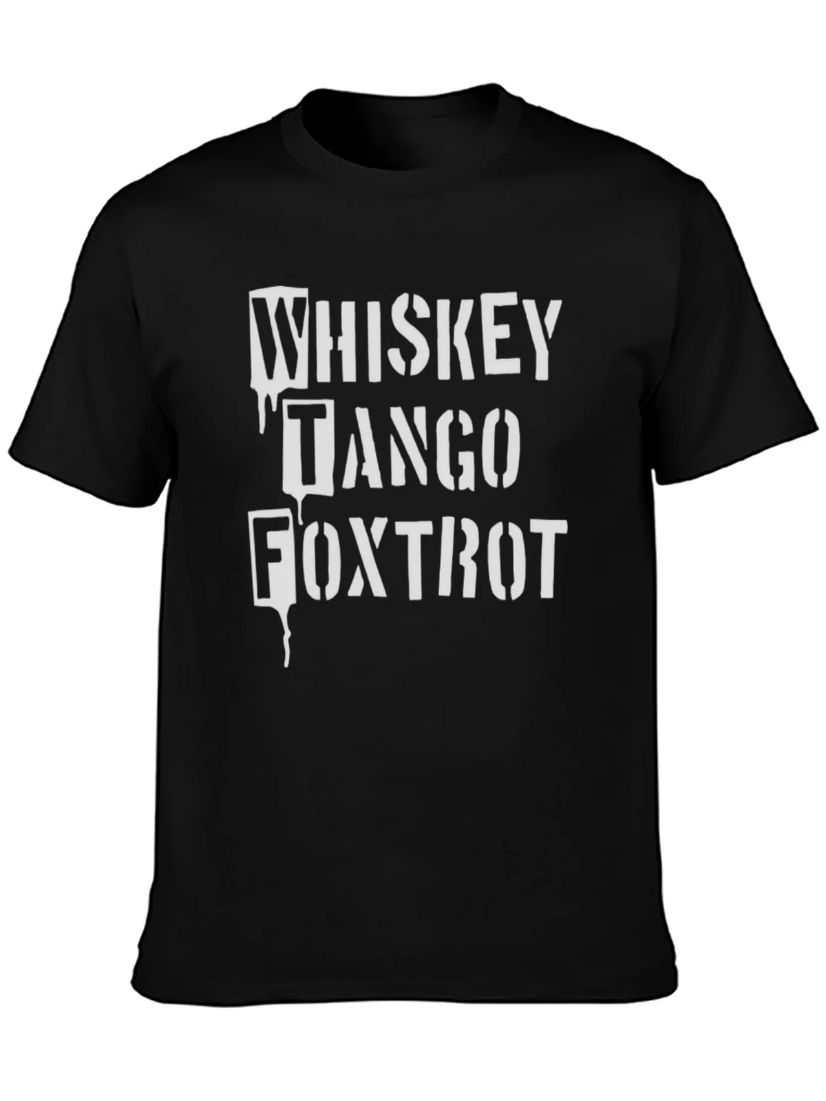 Whiskey Tango Foxtrot Black T-Shirt product image 3