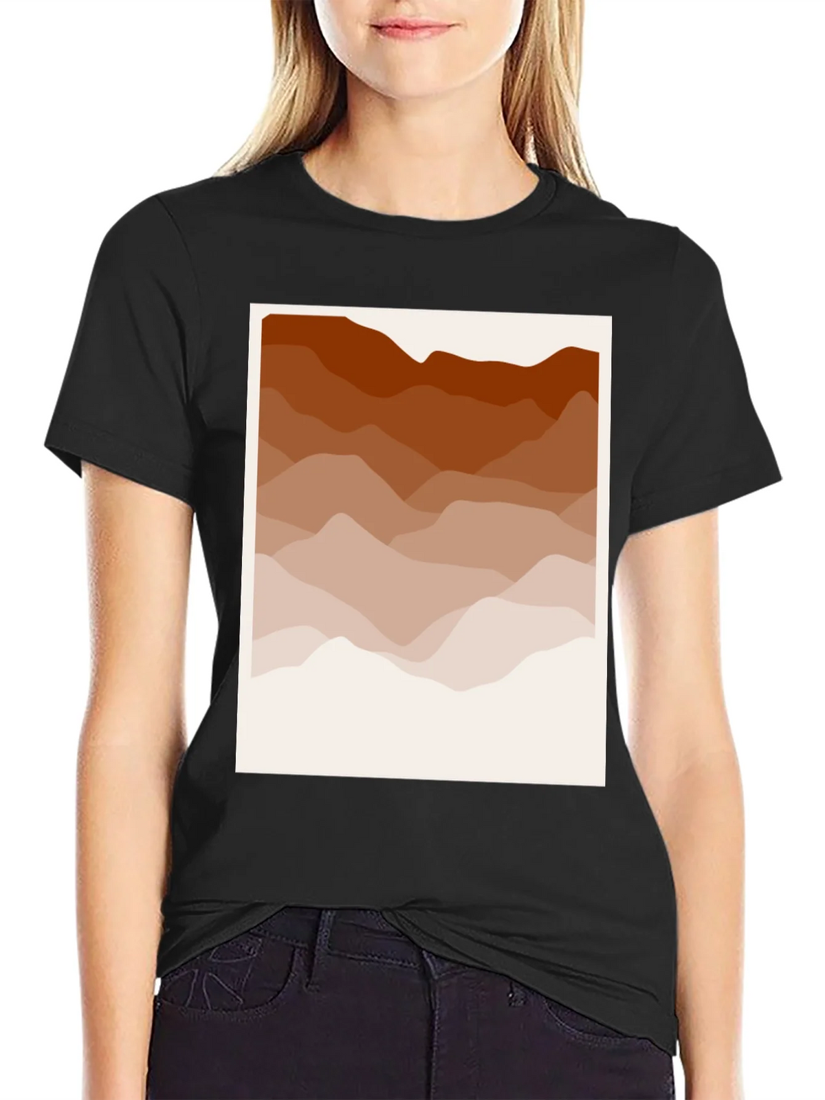 Abstract Mountain Range Graphic Tee product image 2