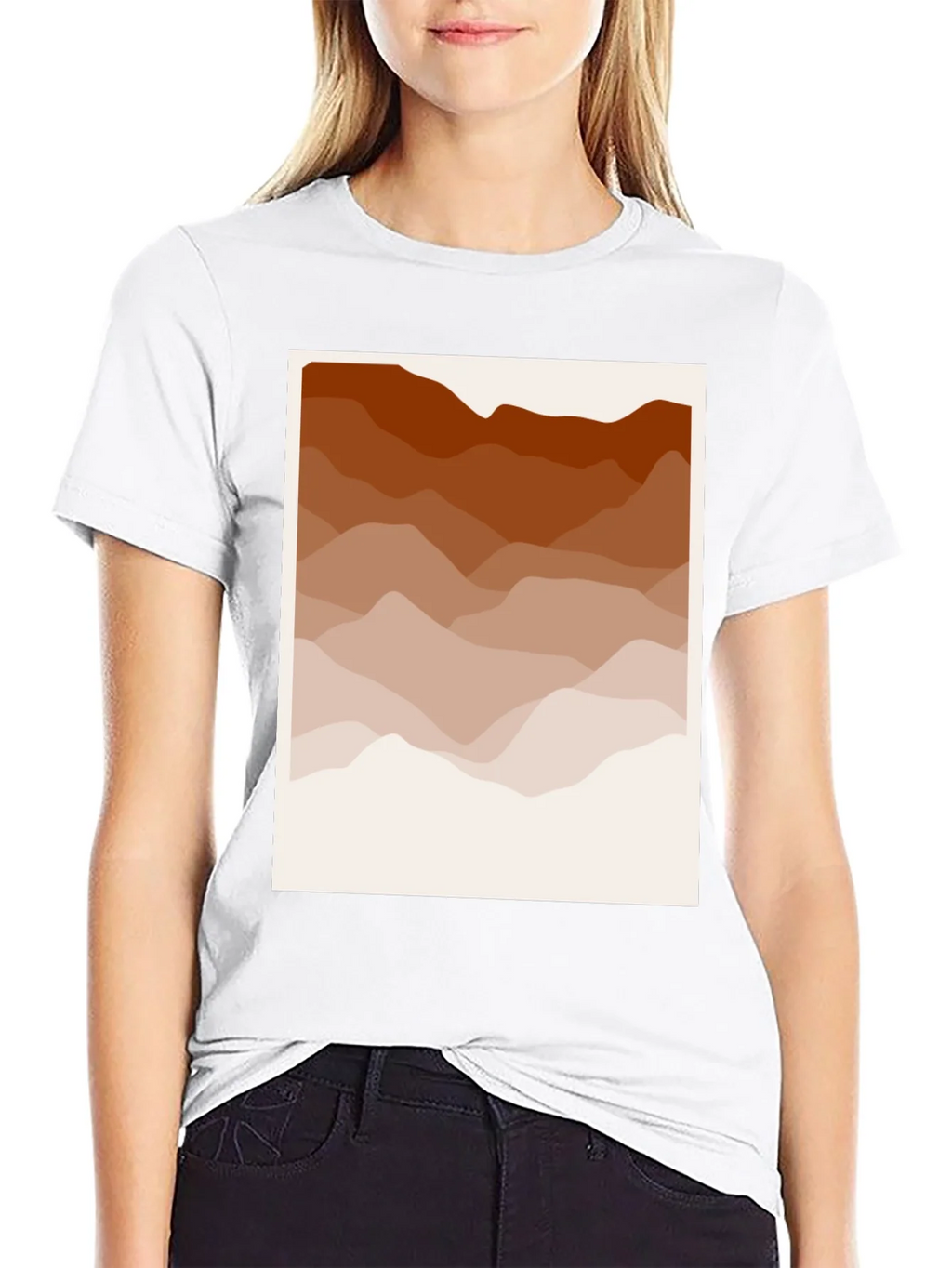 Abstract Mountain Range Graphic Tee product image 8