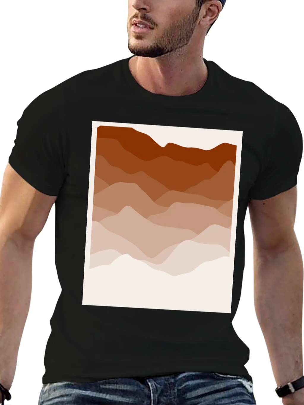 Abstract Mountain Range Graphic Tee product image 6