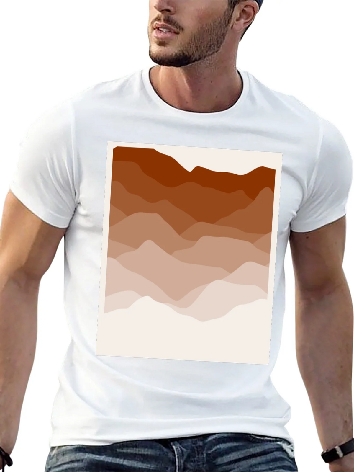 Abstract Mountain Range Graphic Tee product image 12