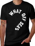 What Up Seas? Black Graphic Print T-Shirt product image 1