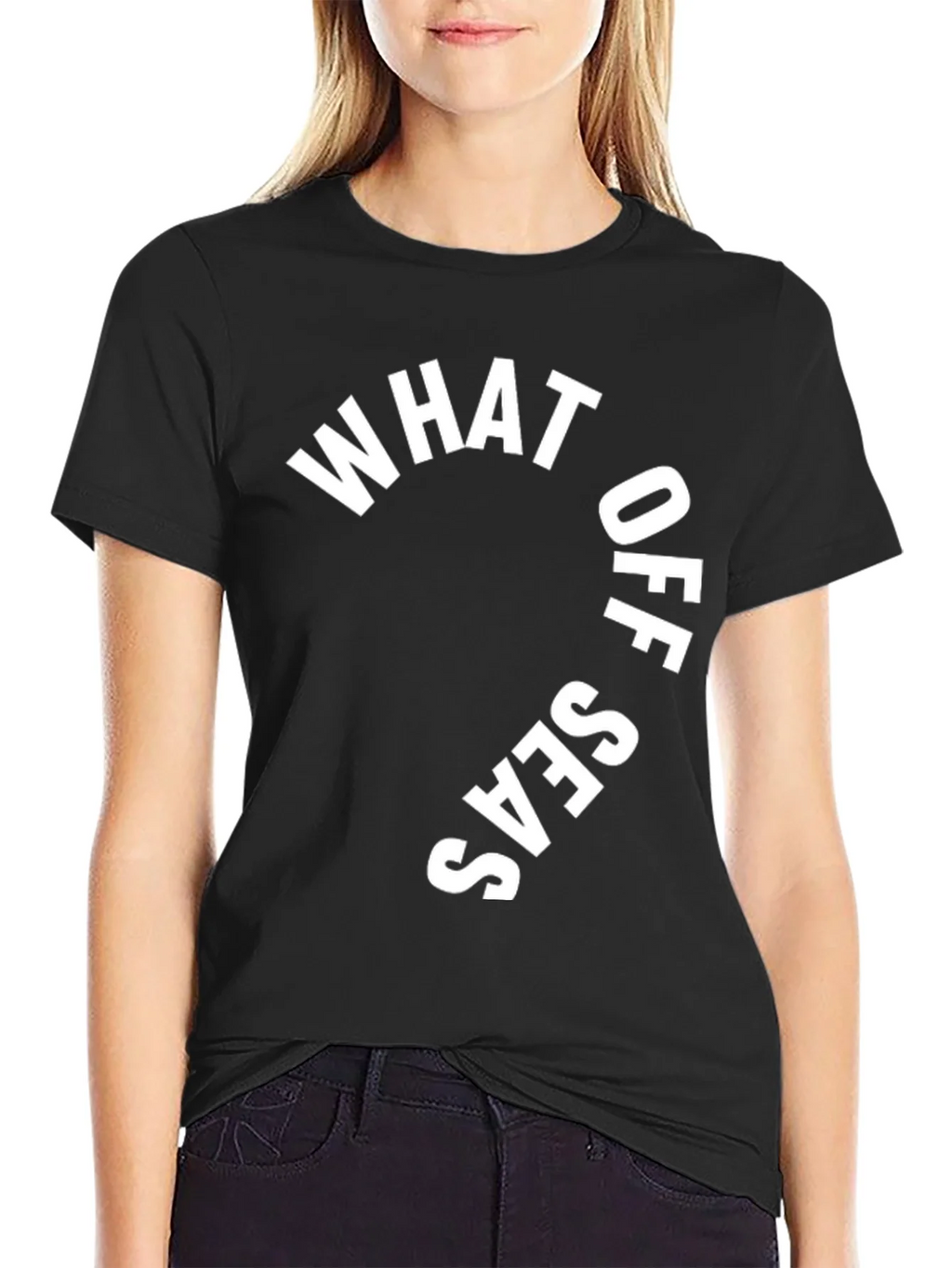 What Up Seas? Black Graphic Print T-Shirt product image 2