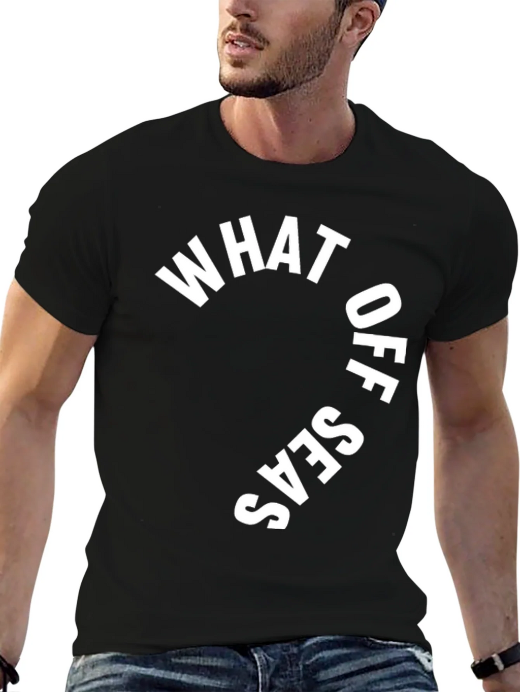 What Up Seas? Black Graphic Print T-Shirt product image 6
