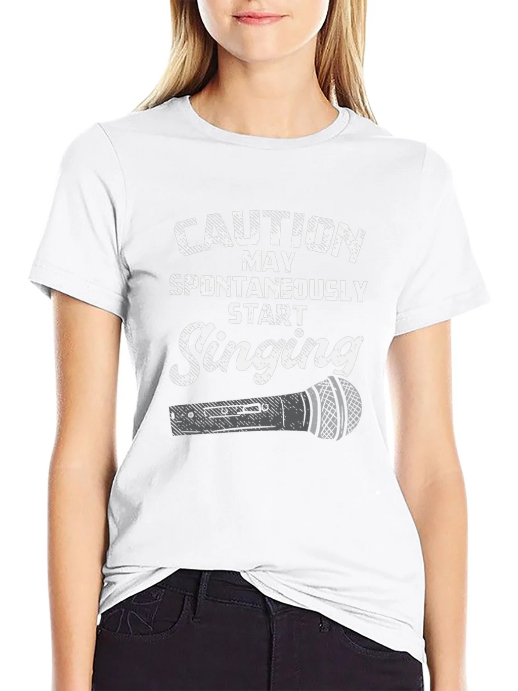 Caution May Spontaneously Start Singing T-Shirt product image 8