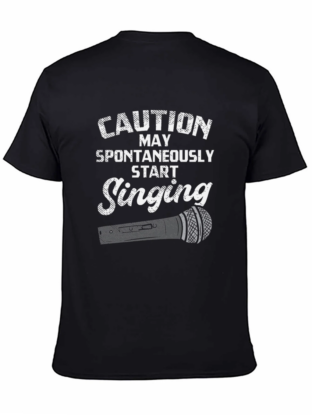 Caution May Spontaneously Start Singing T-Shirt product image 4