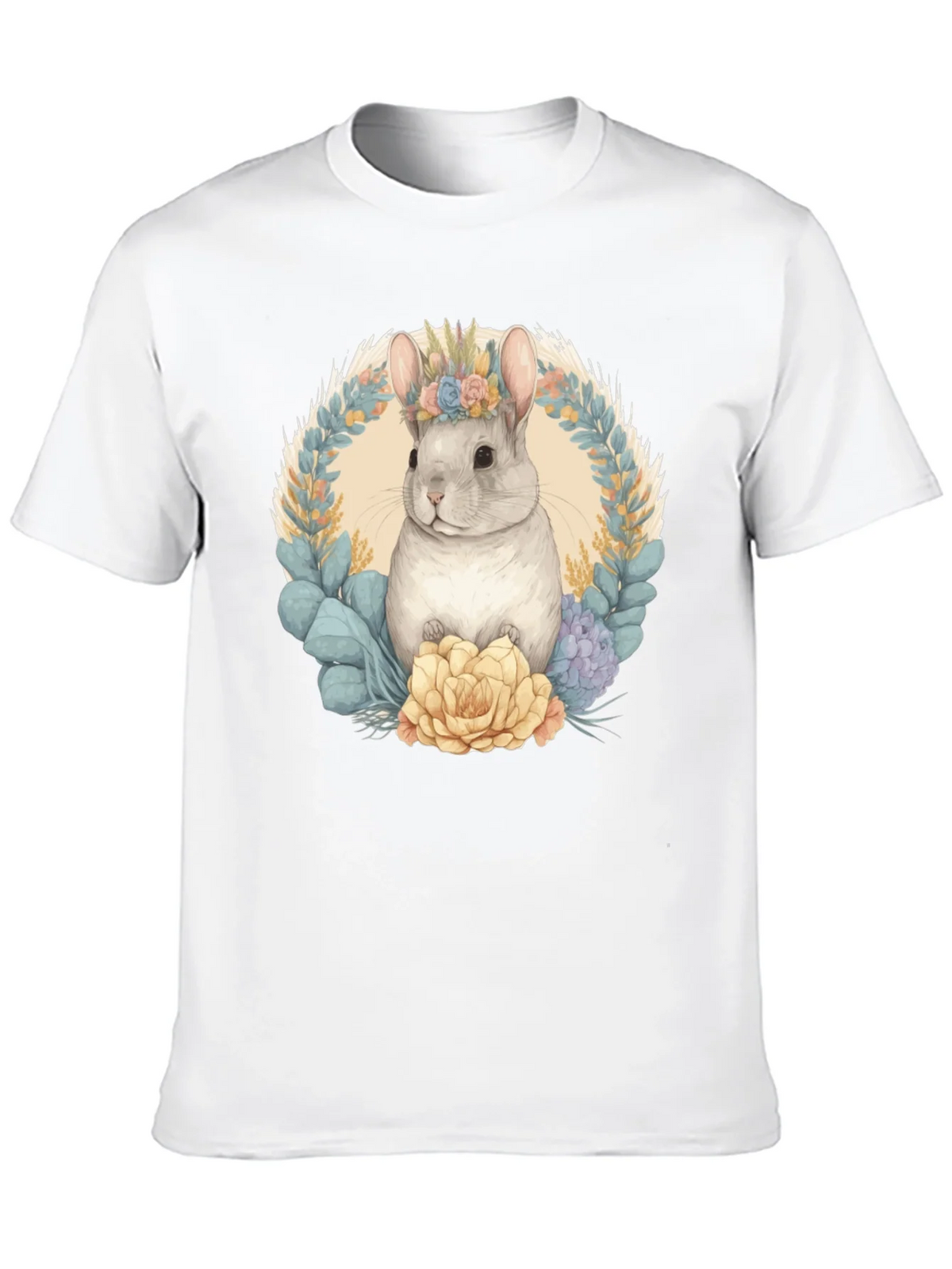 Chinchilla Floral Wreath Graphic Tee product image 6