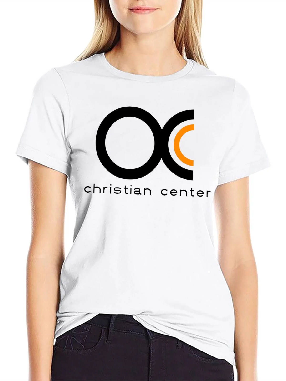 Christian Center Black Tee with Circle Logo product image 8