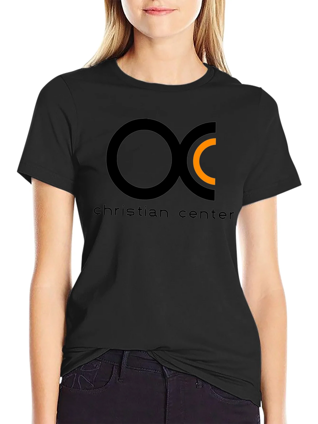 Christian Center Black Tee with Circle Logo product image 2