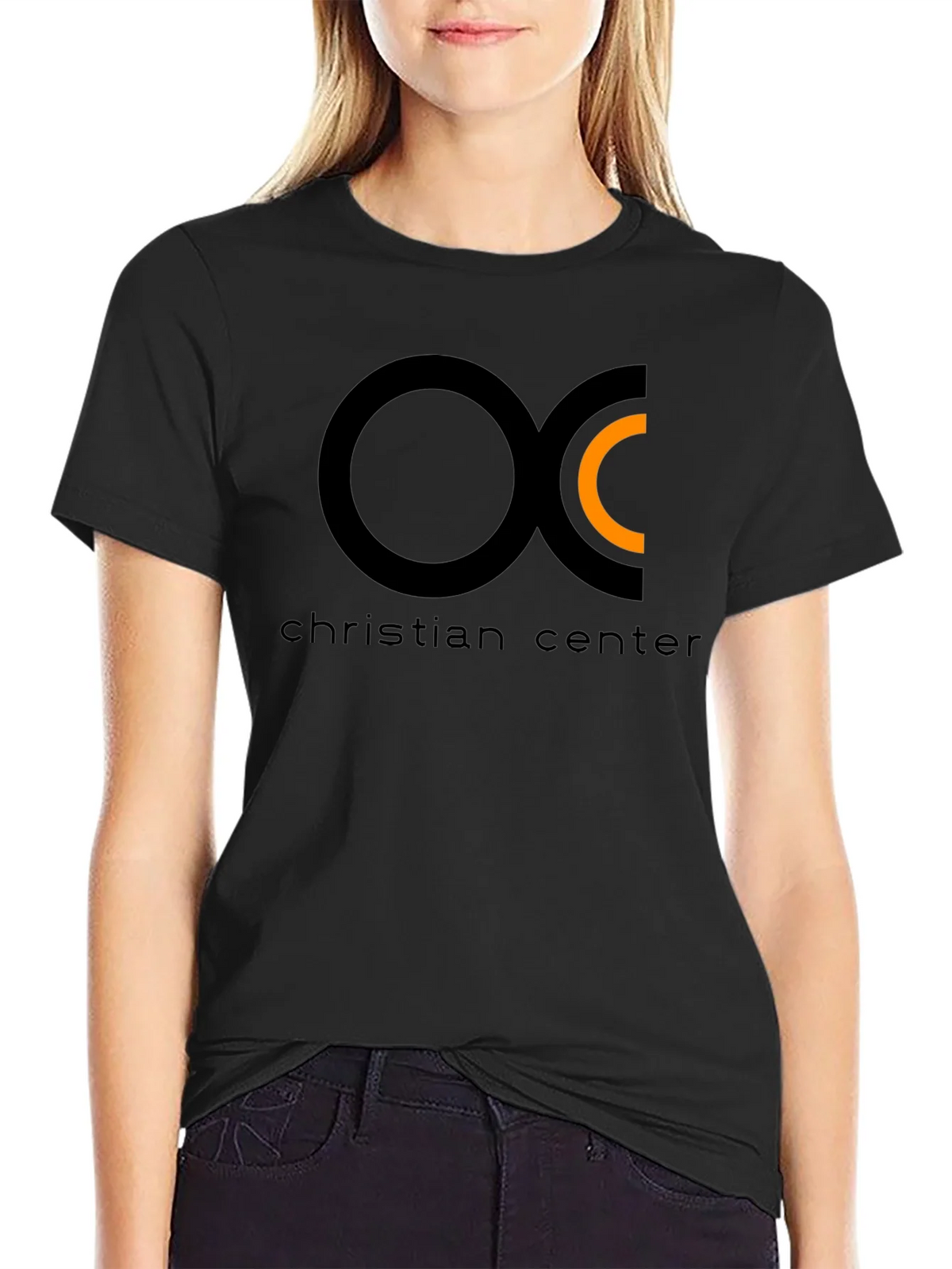 Christian Center Black Tee with Circle Logo product image 2