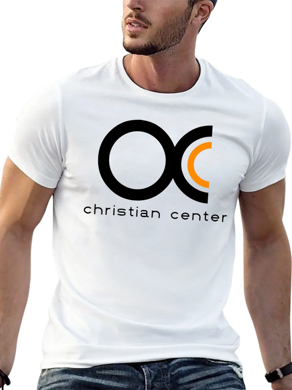 Christian Center Black Tee with Circle Logo product image 12