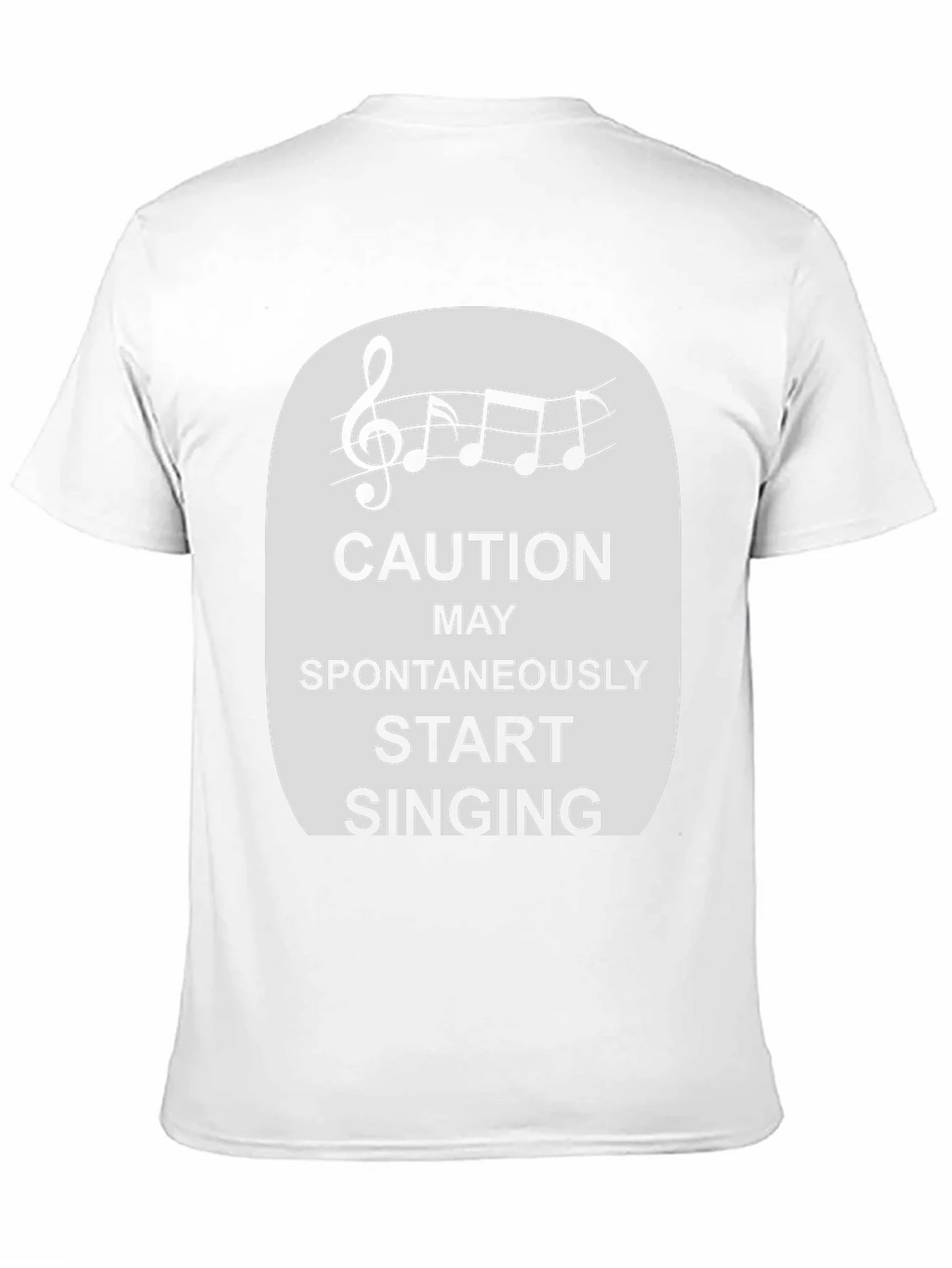 Caution Spontaneously Start Singing T-Shirt product image 10