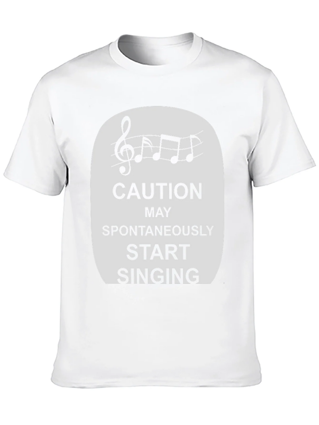 Caution Spontaneously Start Singing T-Shirt product image 9