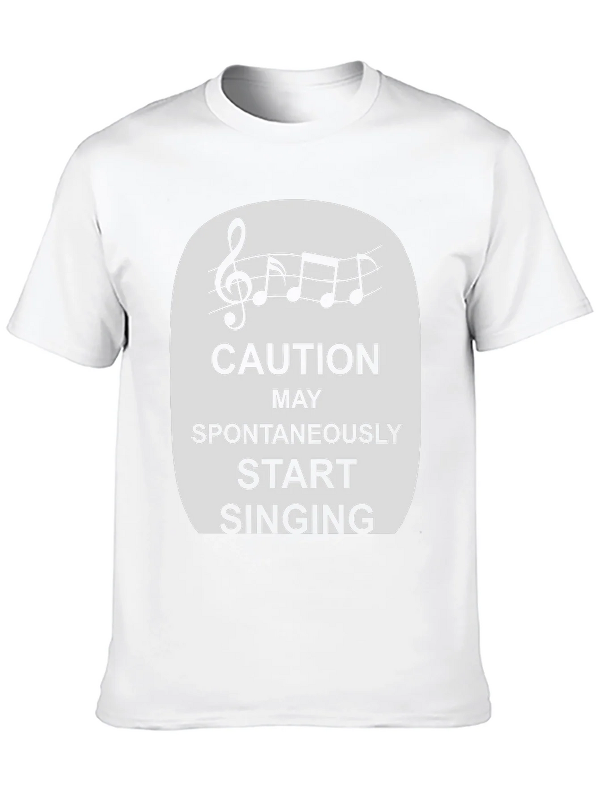 Caution Spontaneously Start Singing T-Shirt product image 9