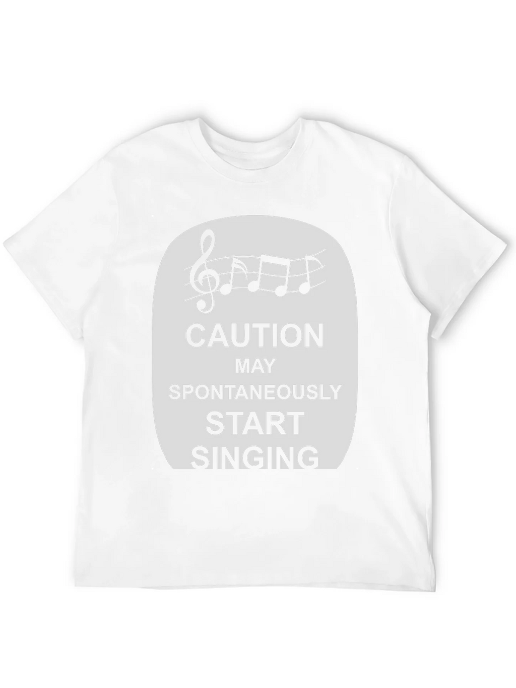 Caution Spontaneously Start Singing T-Shirt product image 11