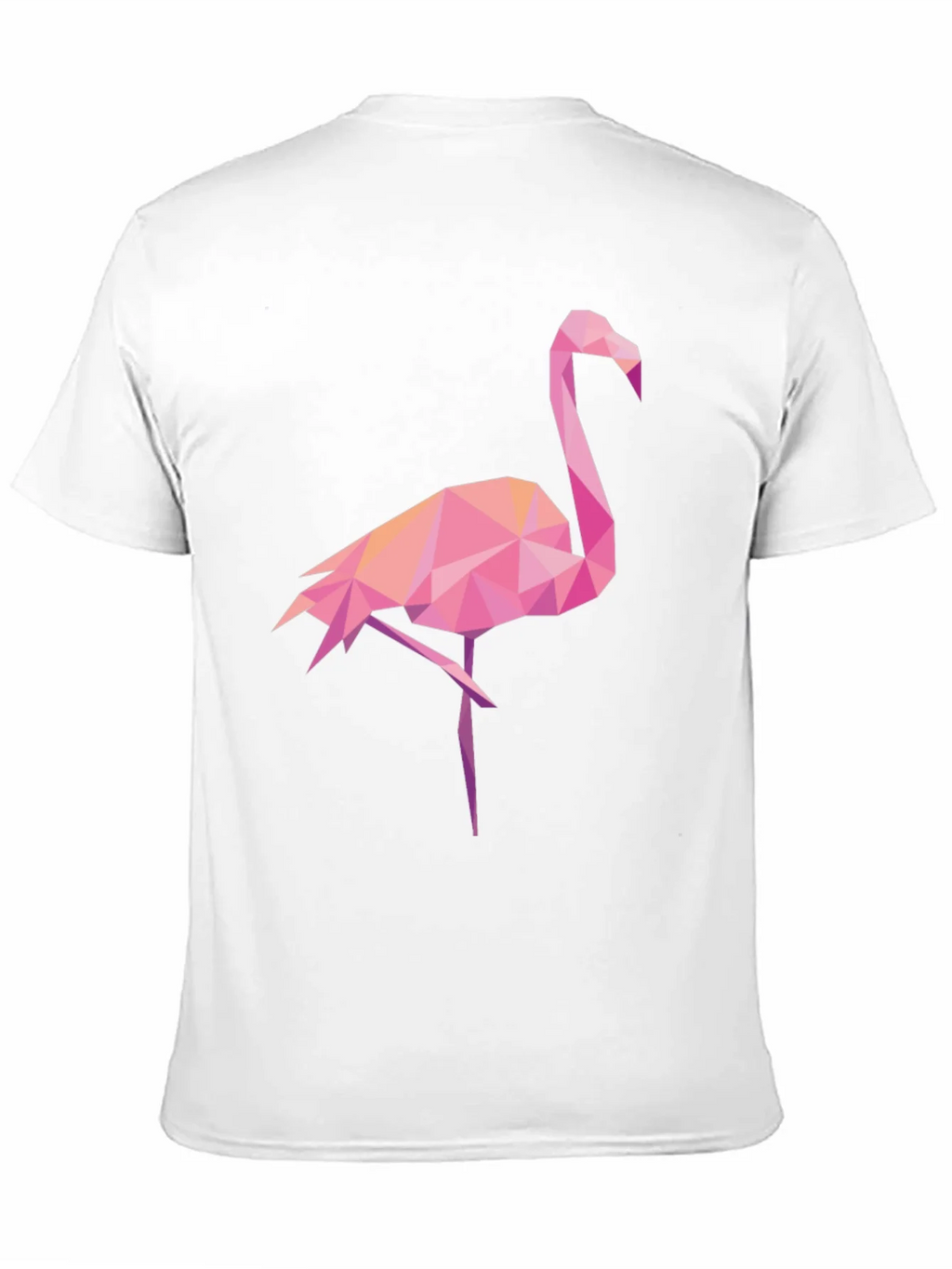 Geometric Flamingo Graphic Tee - Black Casual Shirt product image 10