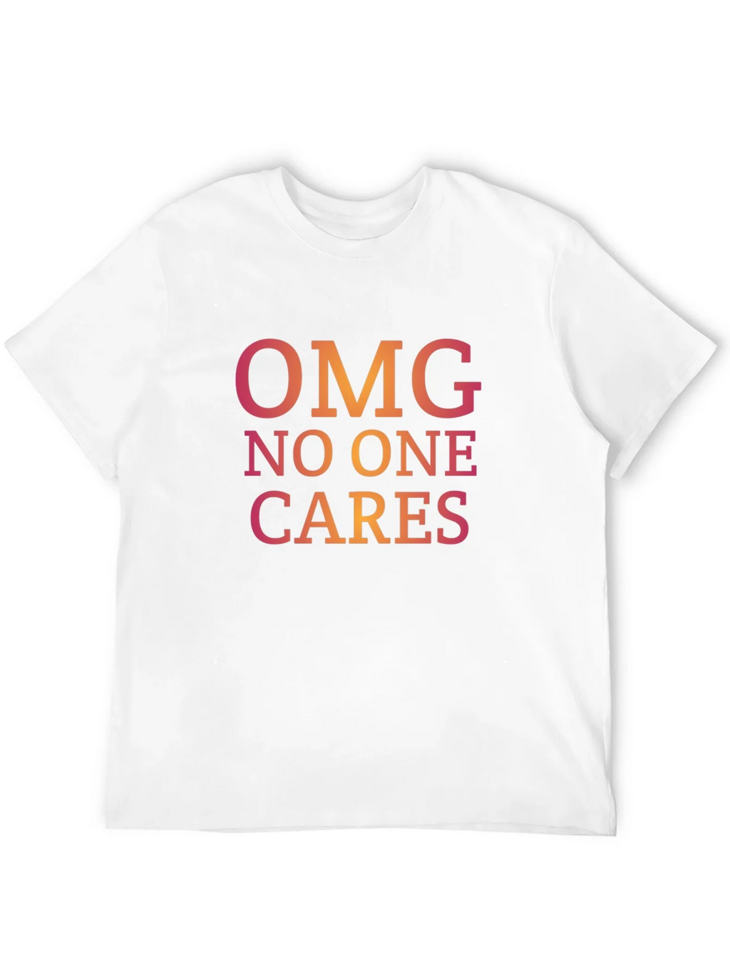 OMG No One Cares Graphic Tee - Casual Black T-Shirt product image 11