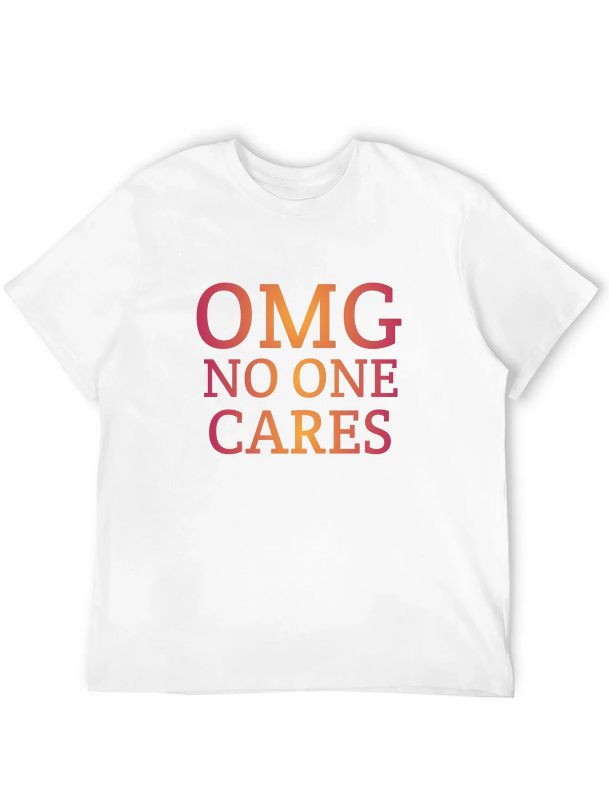 OMG No One Cares Graphic Tee - Casual Black T-Shirt product image 11