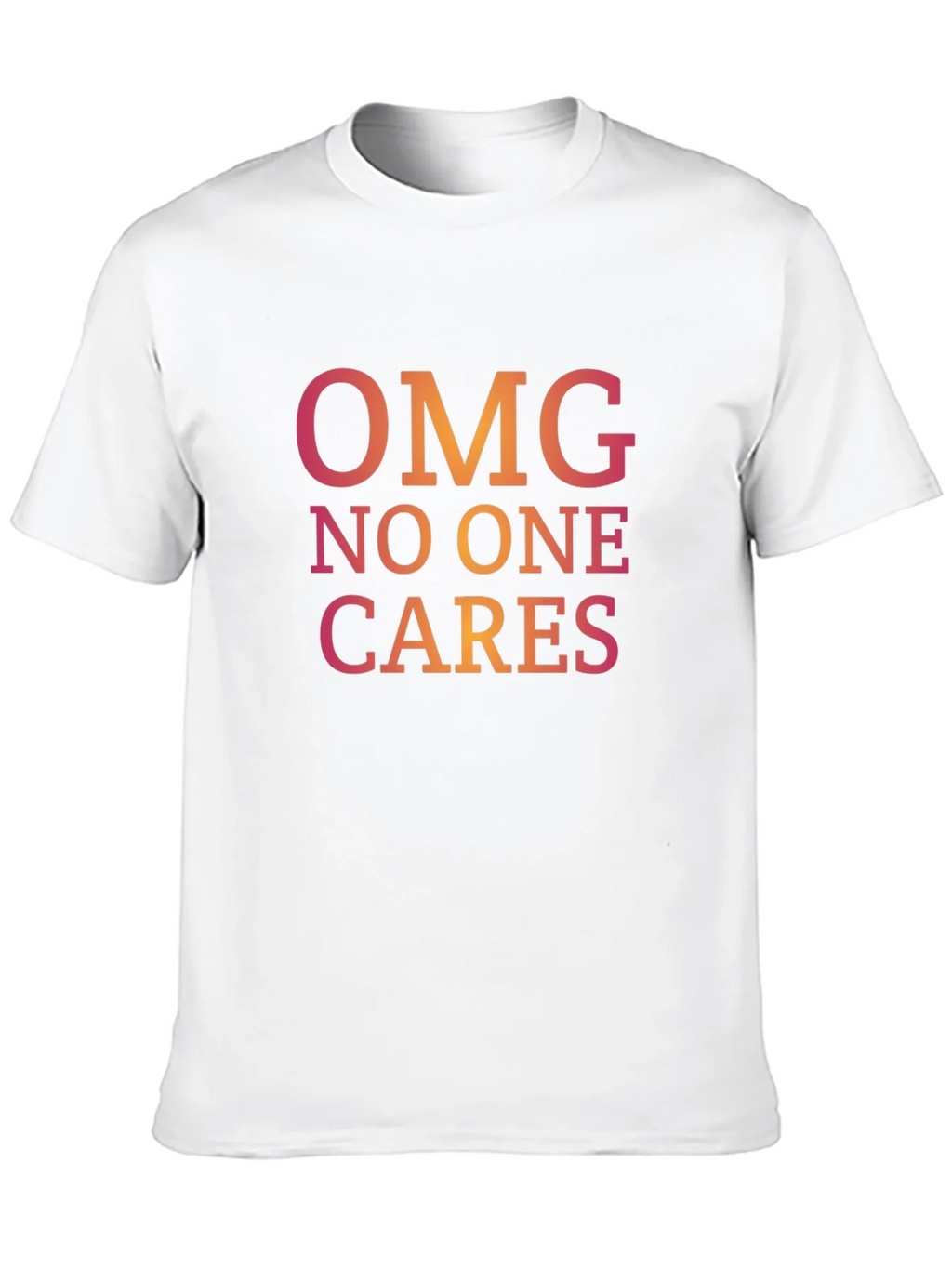 OMG No One Cares Graphic Tee - Casual Black T-Shirt product image 9