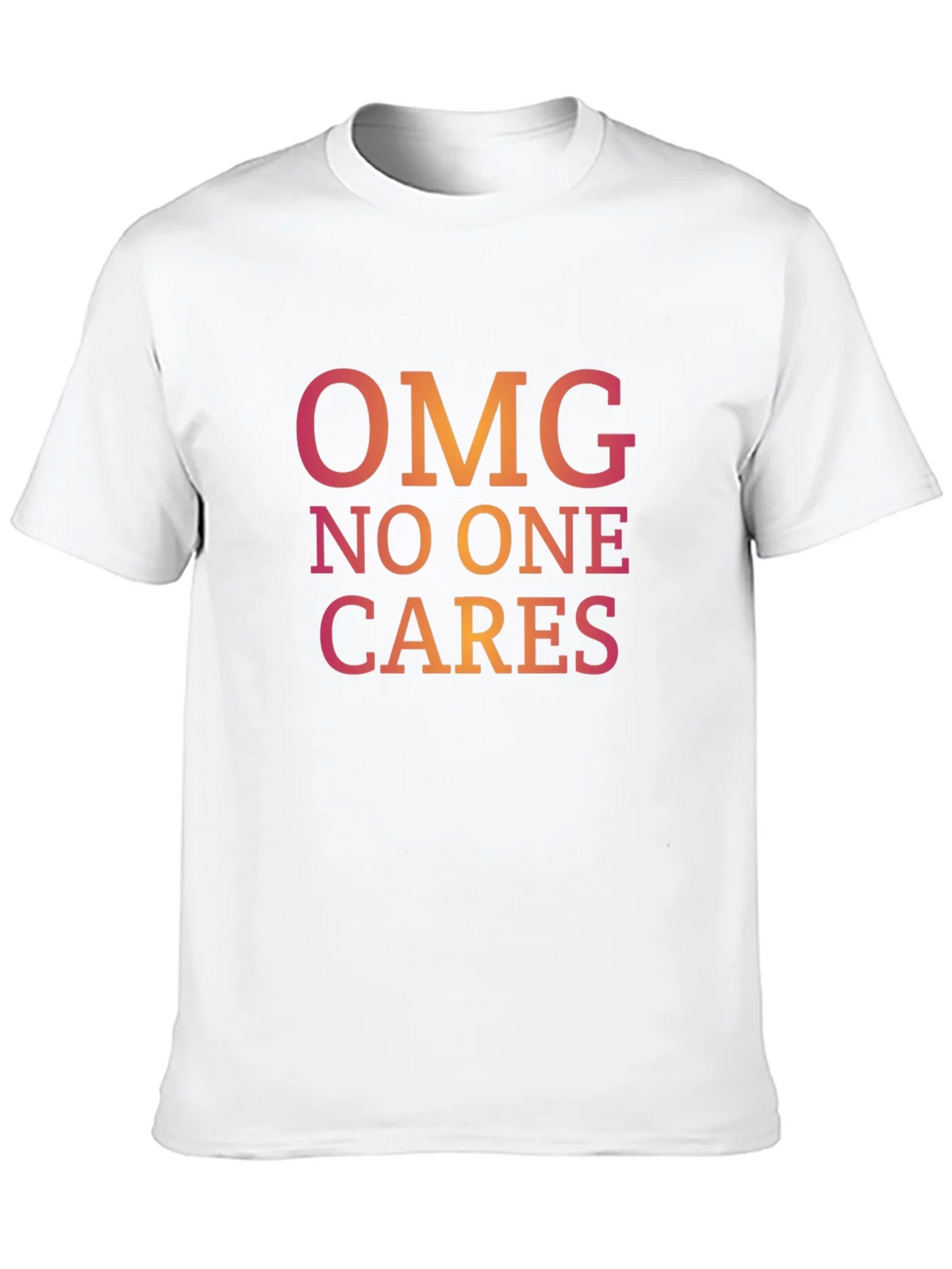 OMG No One Cares Graphic Tee - Casual Black T-Shirt product image 9