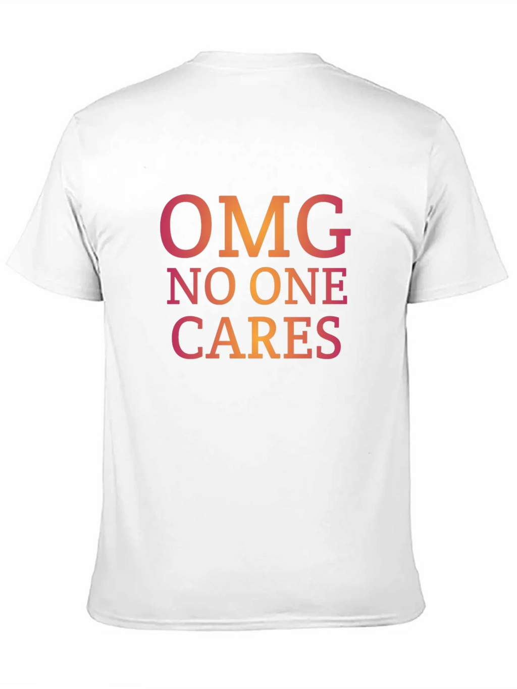 OMG No One Cares Graphic Tee - Casual Black T-Shirt product image 10