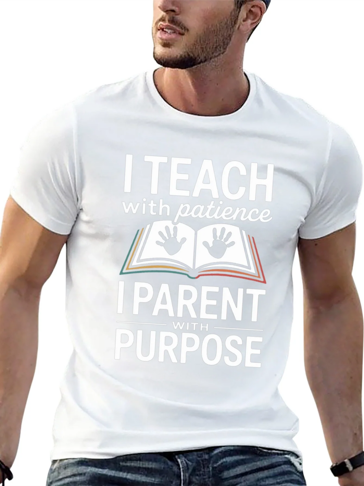 I Teach With Patience T-Shirt - Parent Purpose Tee product image 12