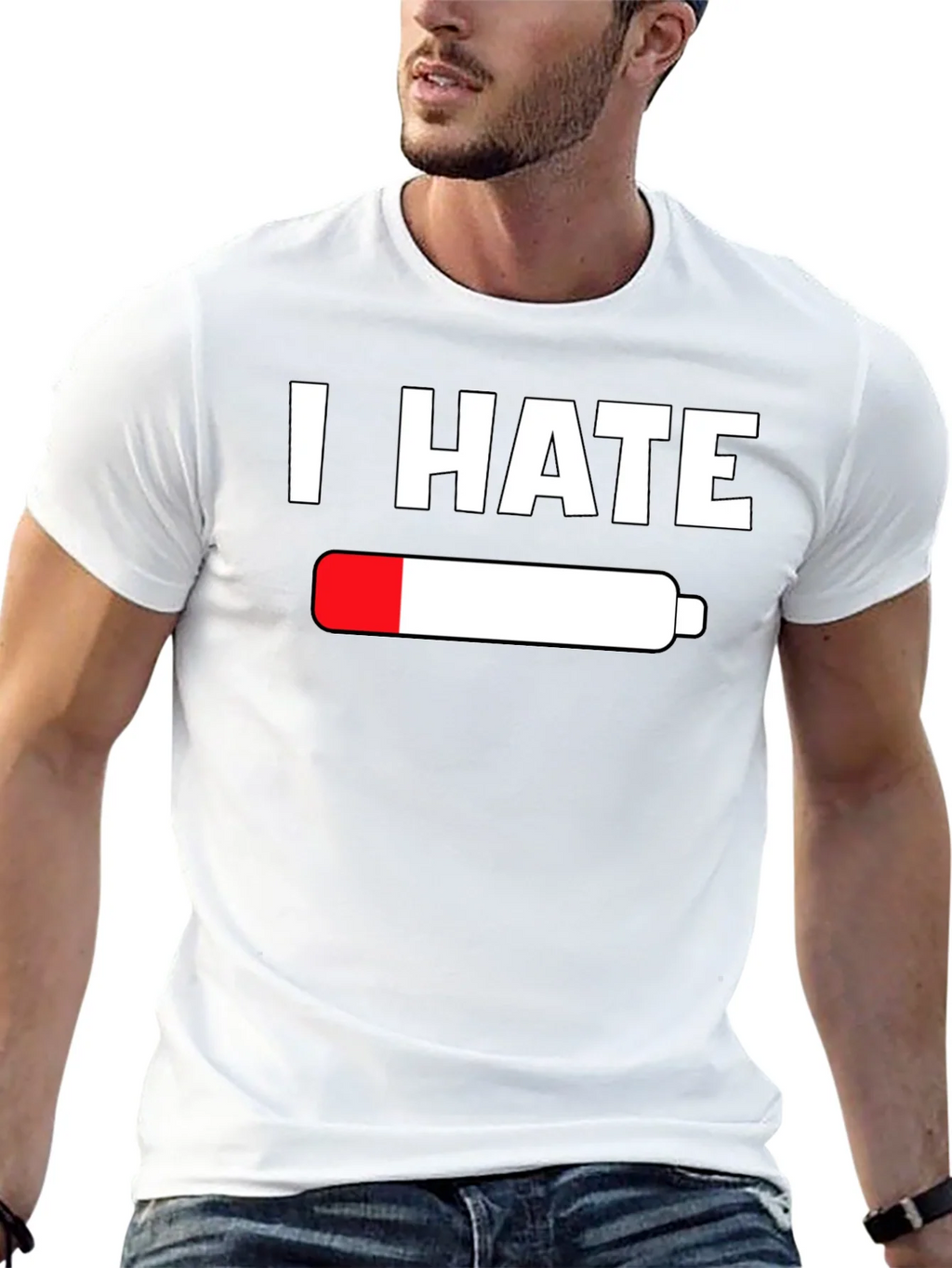 I Hate Empty Battery T-Shirt - Low Energy Tee product image 12