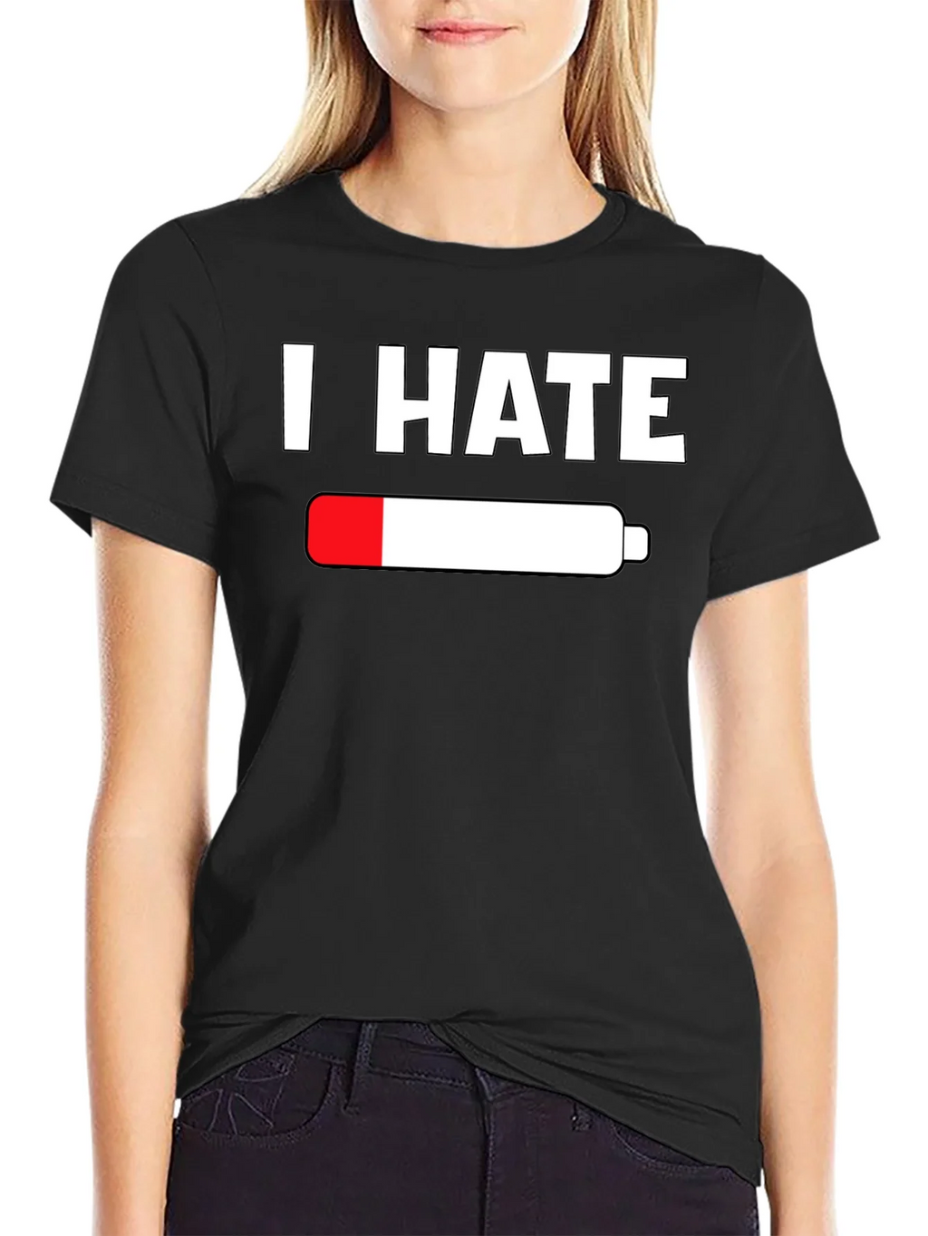I Hate Empty Battery T-Shirt - Low Energy Tee product image 2