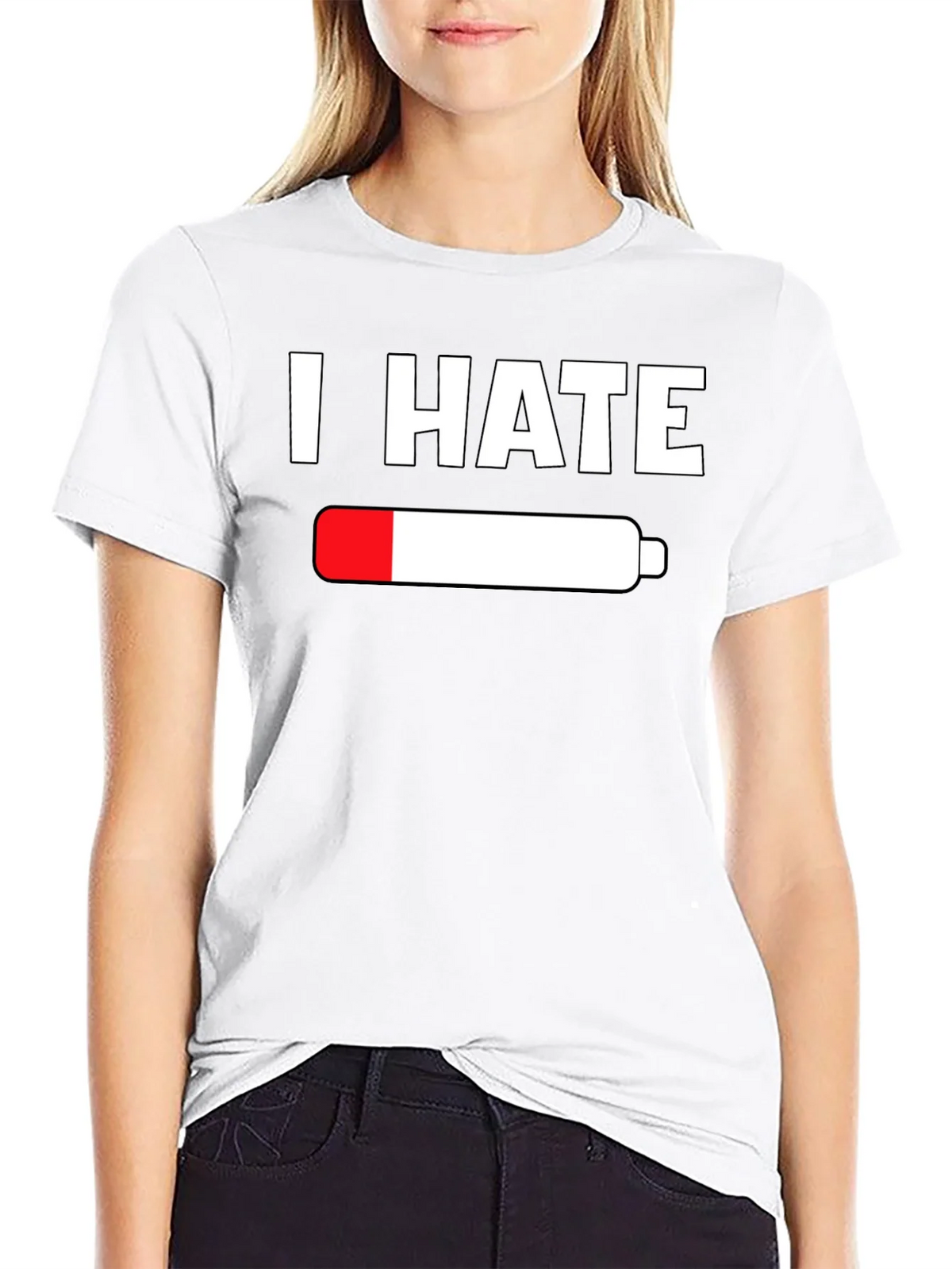I Hate Empty Battery T-Shirt - Low Energy Tee product image 8