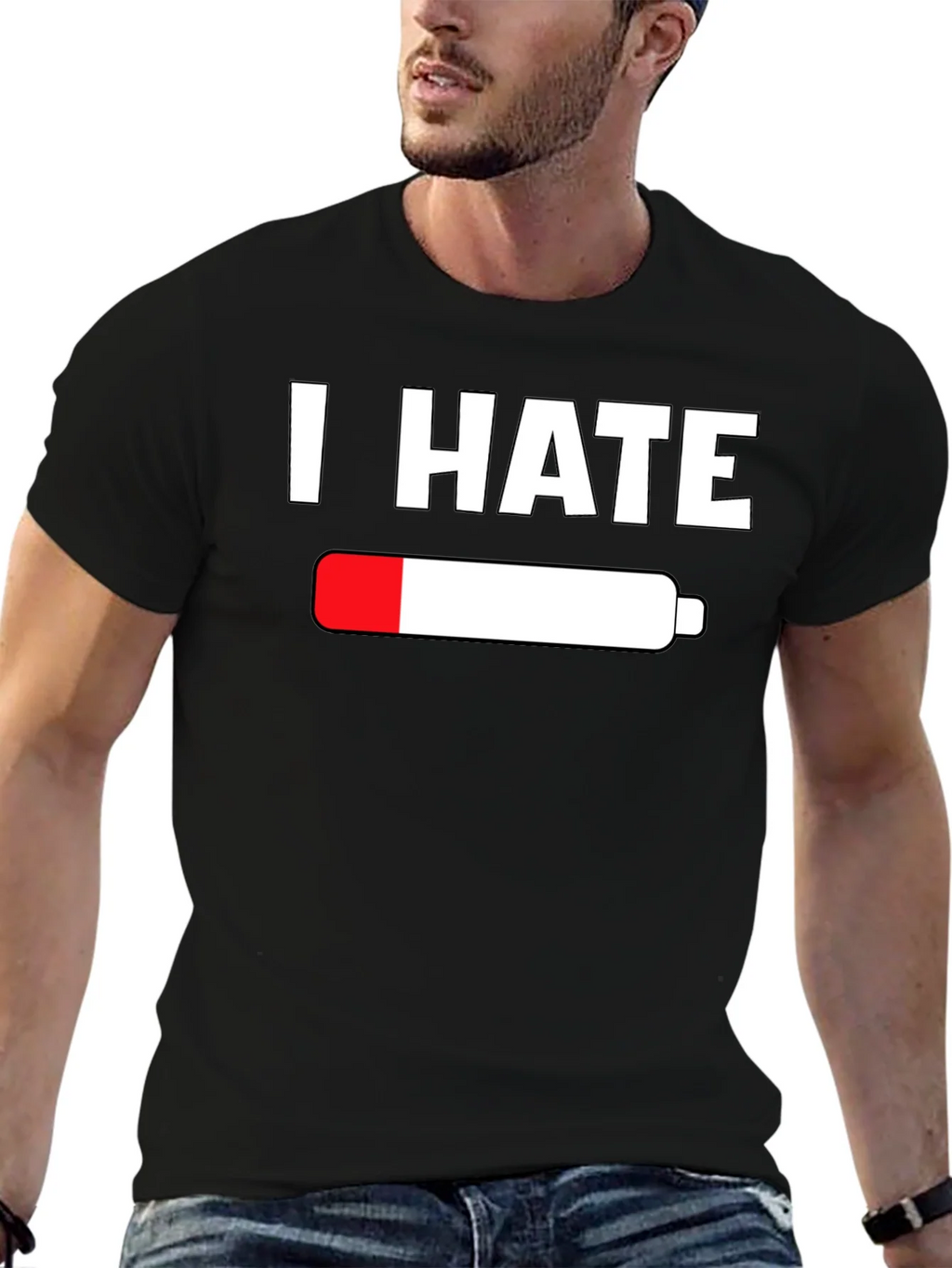 I Hate Empty Battery T-Shirt - Low Energy Tee product image 6
