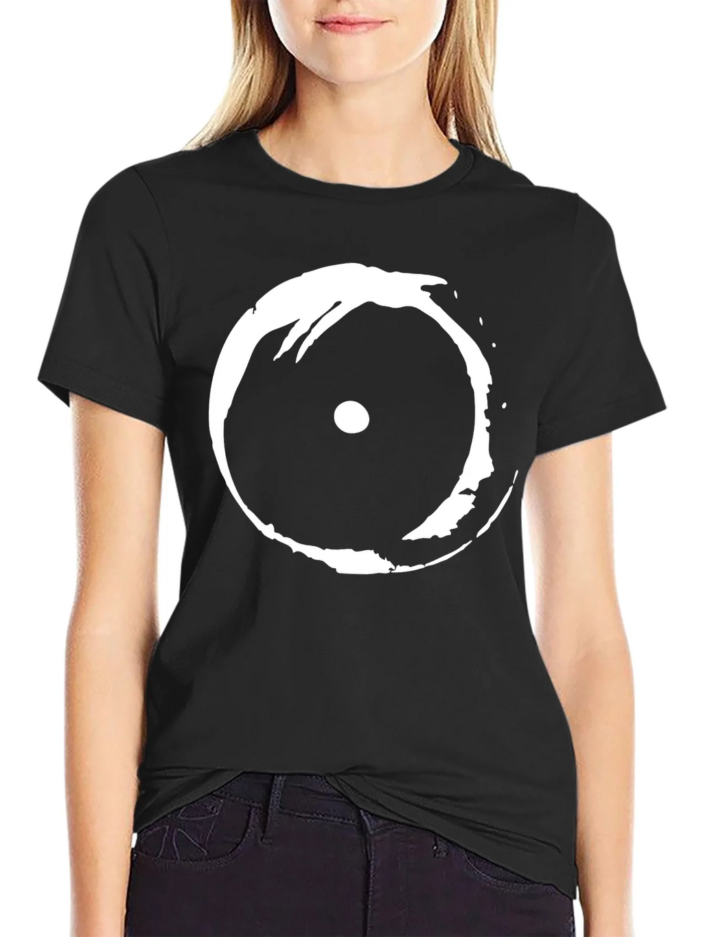 Abstract Eye Graphic Black T-Shirt product image 2