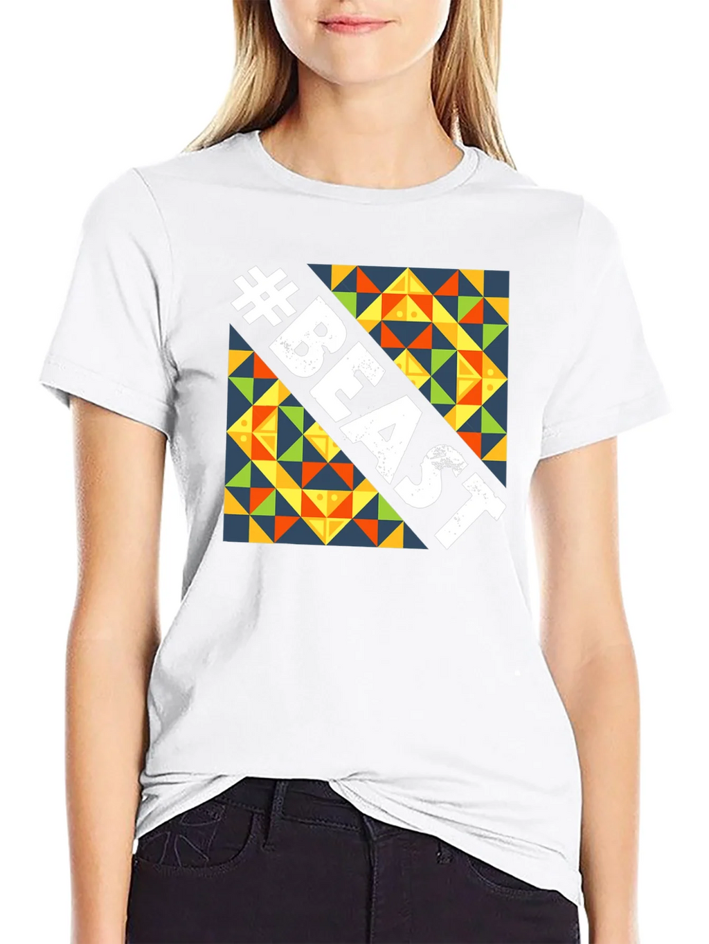 Beast Graphic Tee - Bold Geometric Design product image 8