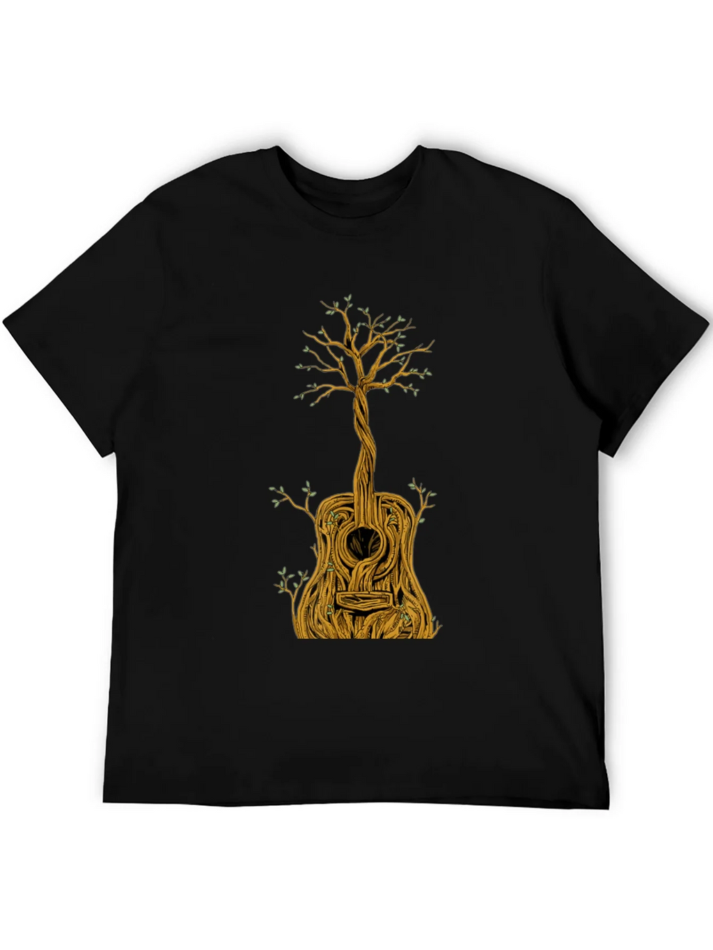 Guitar Tree Graphic Tee - Nature Inspired Music Lover Shirt product image 4