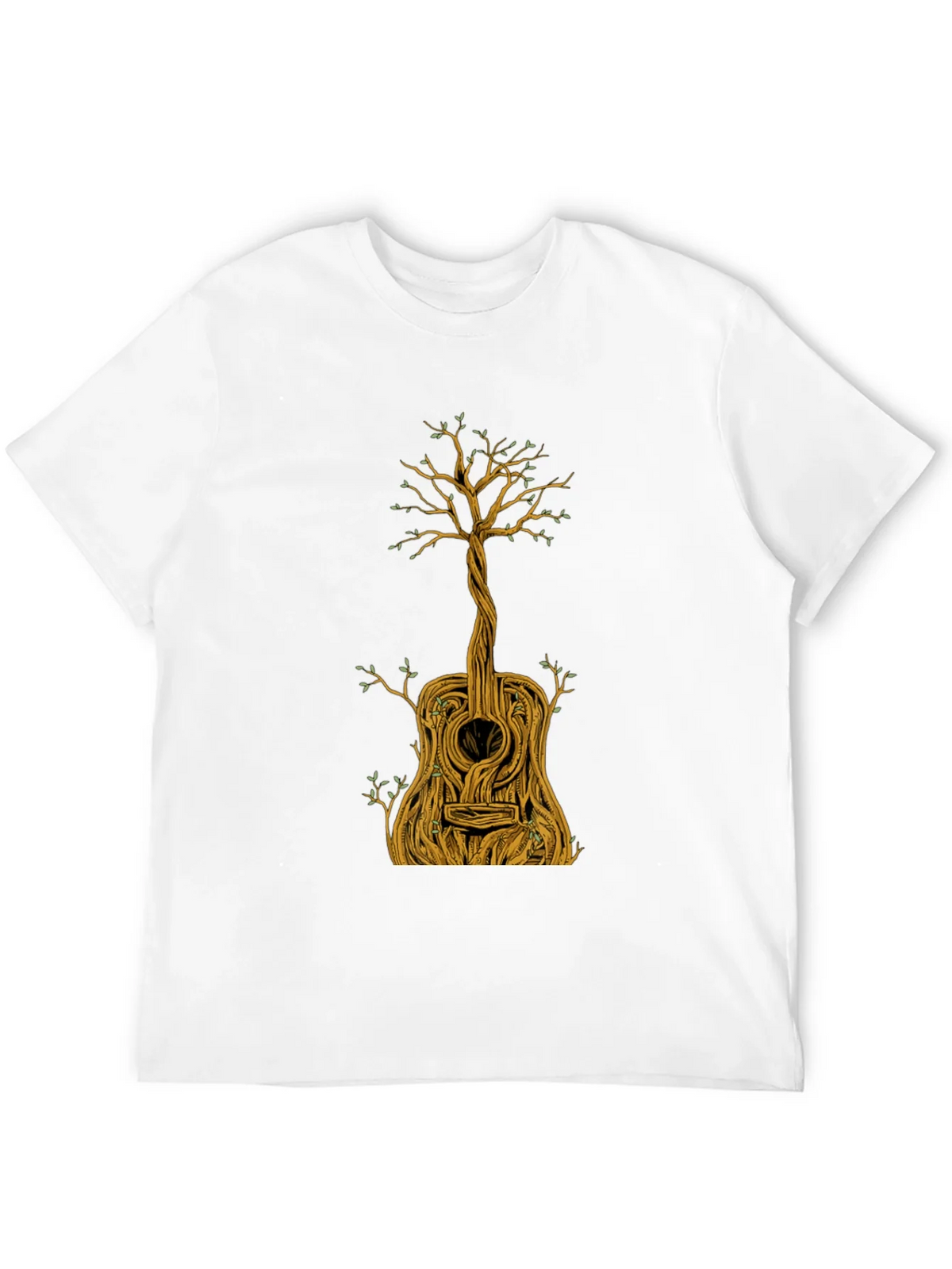 Guitar Tree Graphic Tee - Nature Inspired Music Lover Shirt product image 7