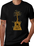 Guitar Tree Graphic Tee - Nature Inspired Music Lover Shirt product image 1