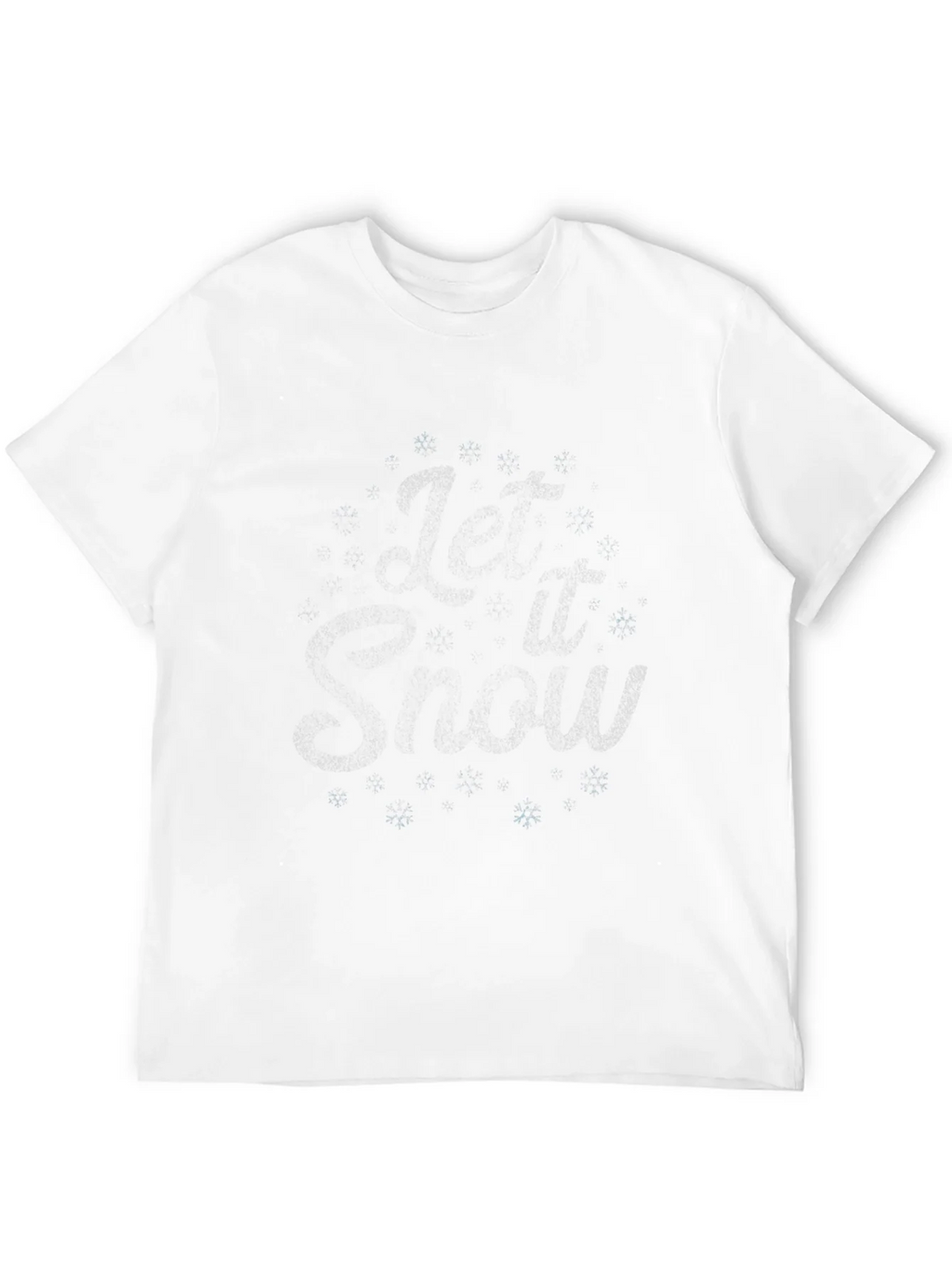 Let it Snow Graphic Tee - Black Winter T-Shirt product image 11