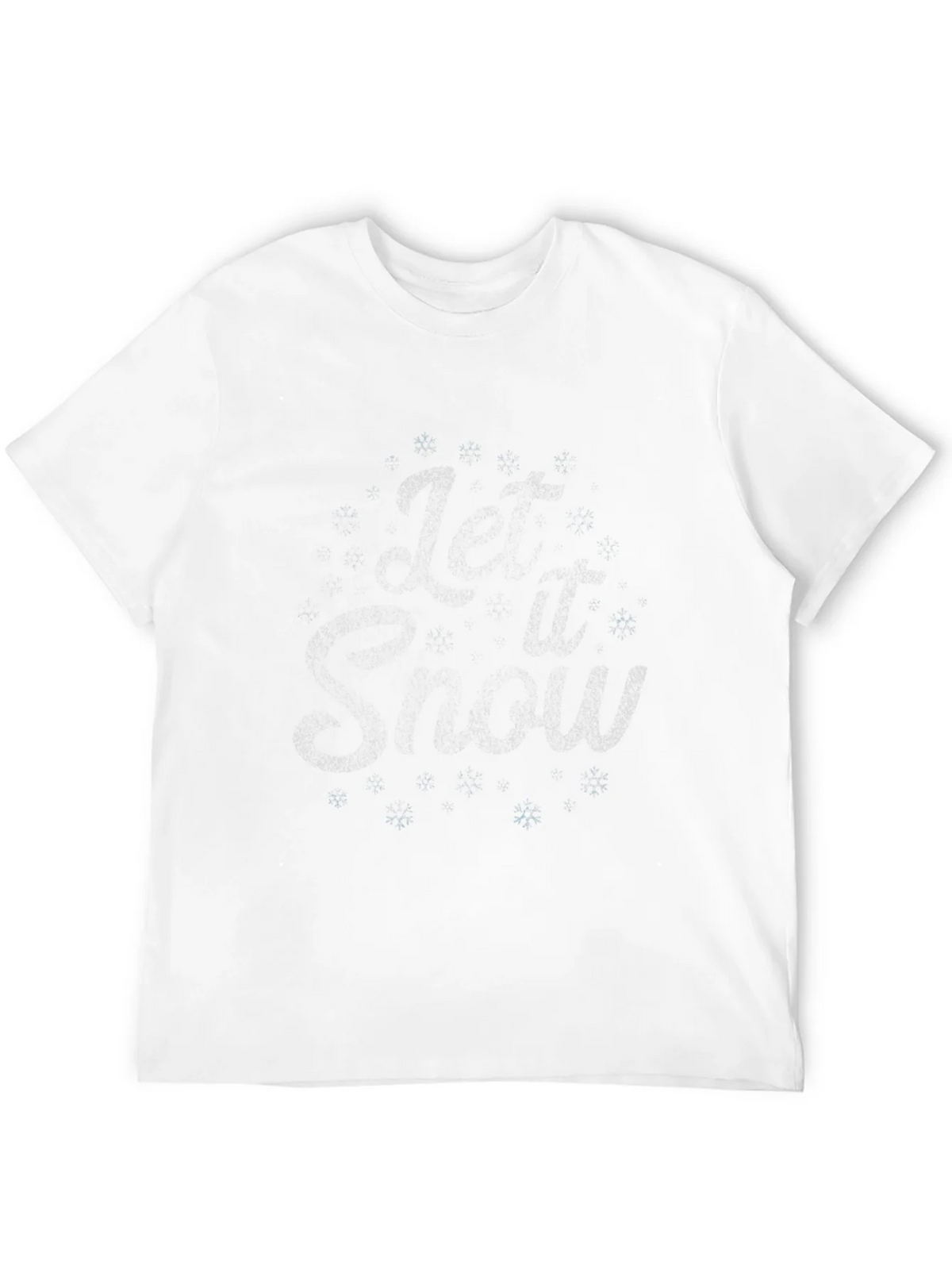 Let it Snow Graphic Tee - Black Winter T-Shirt product image 11
