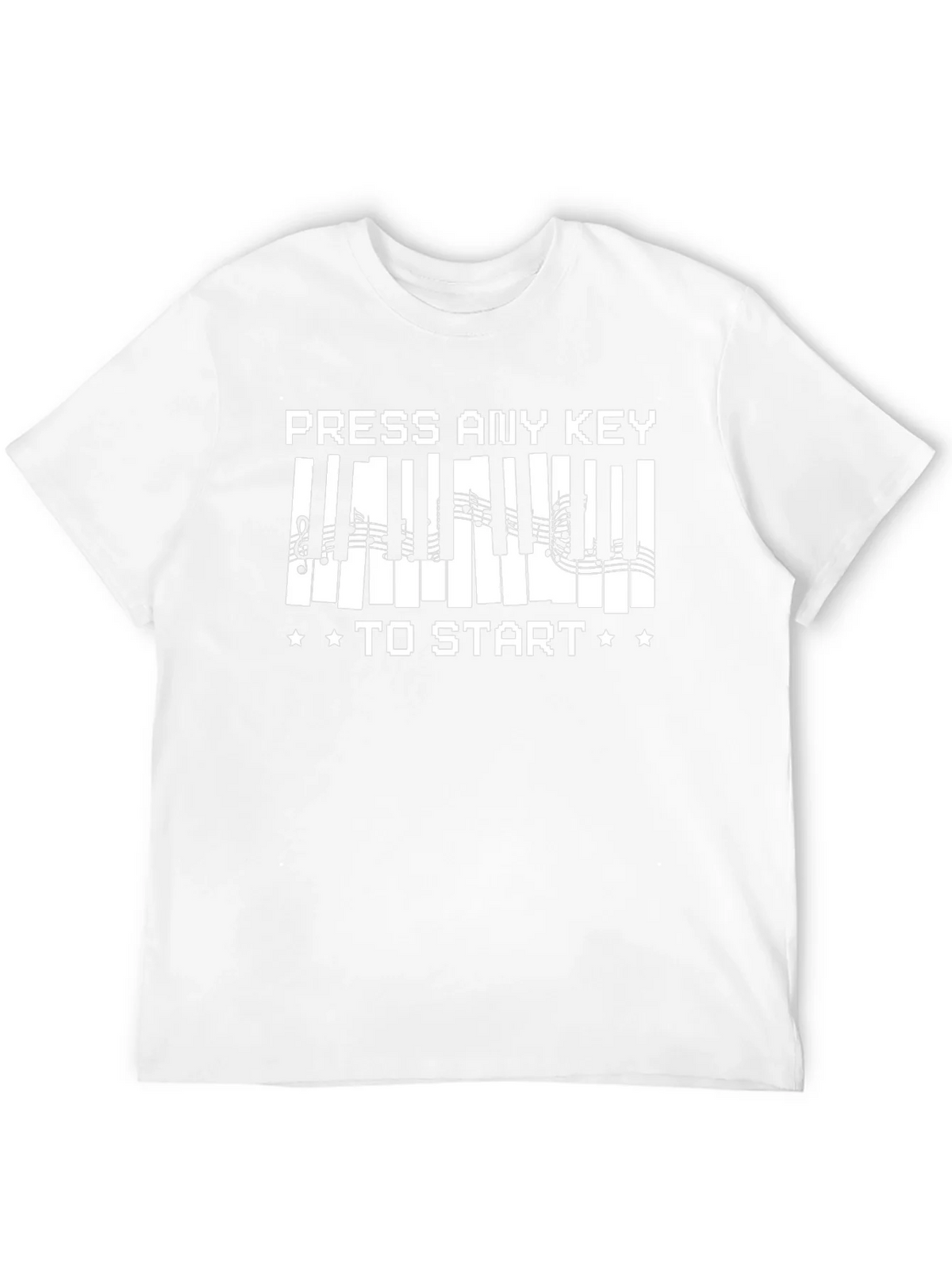 Press Any Key to Start Piano T-Shirt product image 7