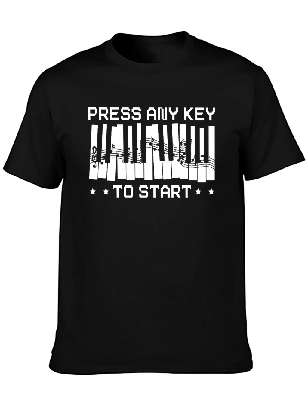 Press Any Key to Start Piano T-Shirt product image 2